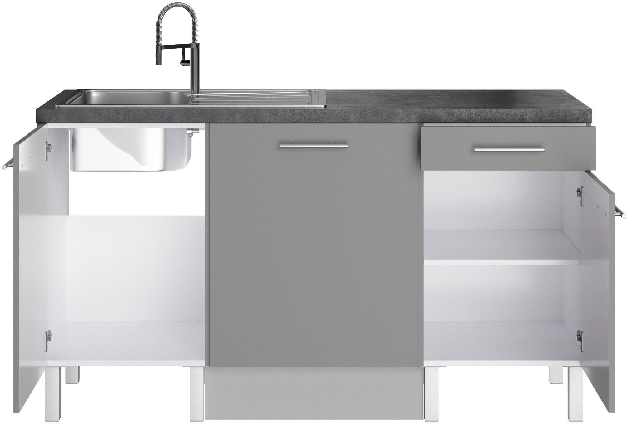 OPTIFIT Pantryküche »Lilly«, Breite 160 cm, wahlweise mit E-Geräten