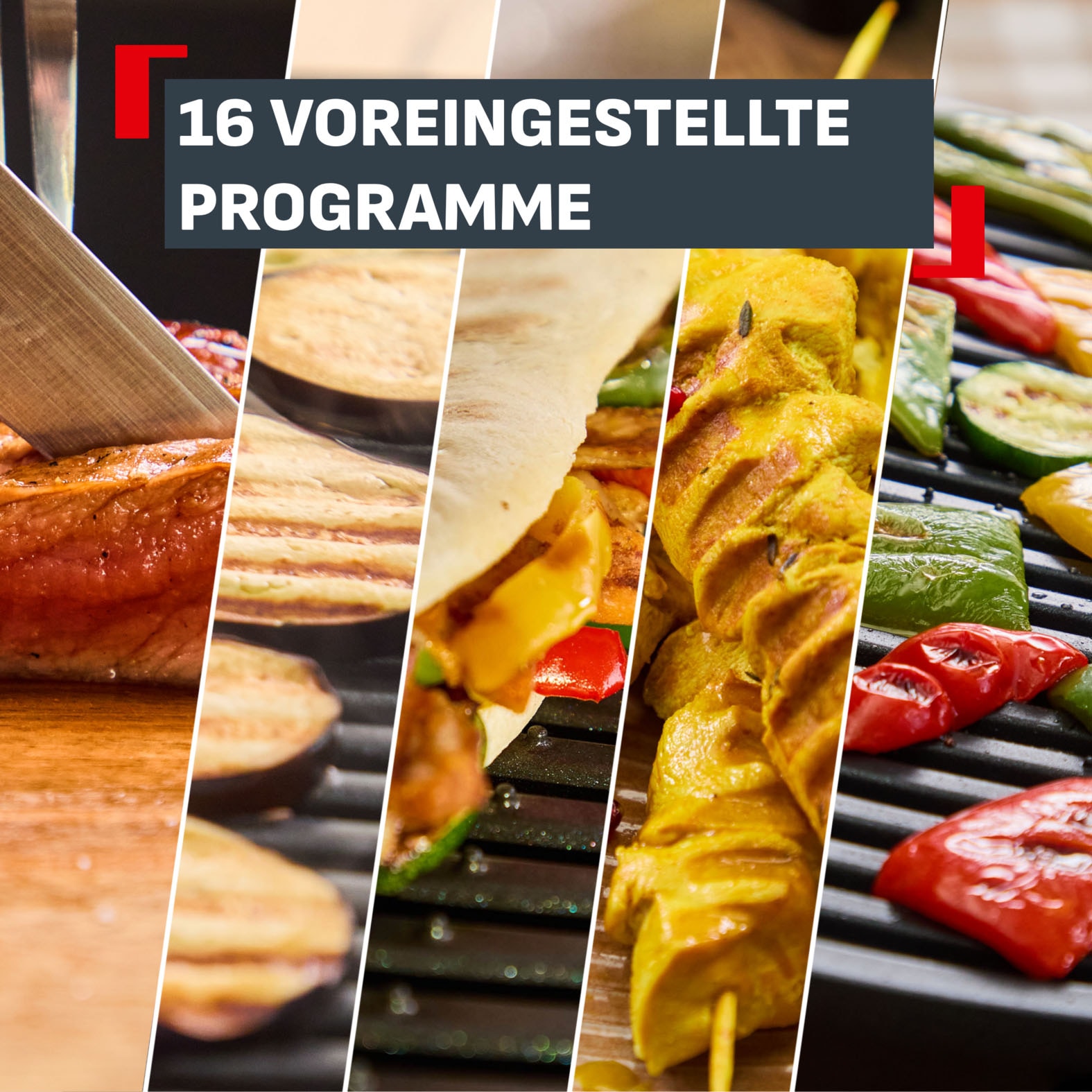 Tefal Kontaktgrill »OptiGrill Elite XL, spülmaschinengeeignete Platten« 2200 W Countdown zum Grillergebnis, Grillboost für Grillstreifen, GC760D