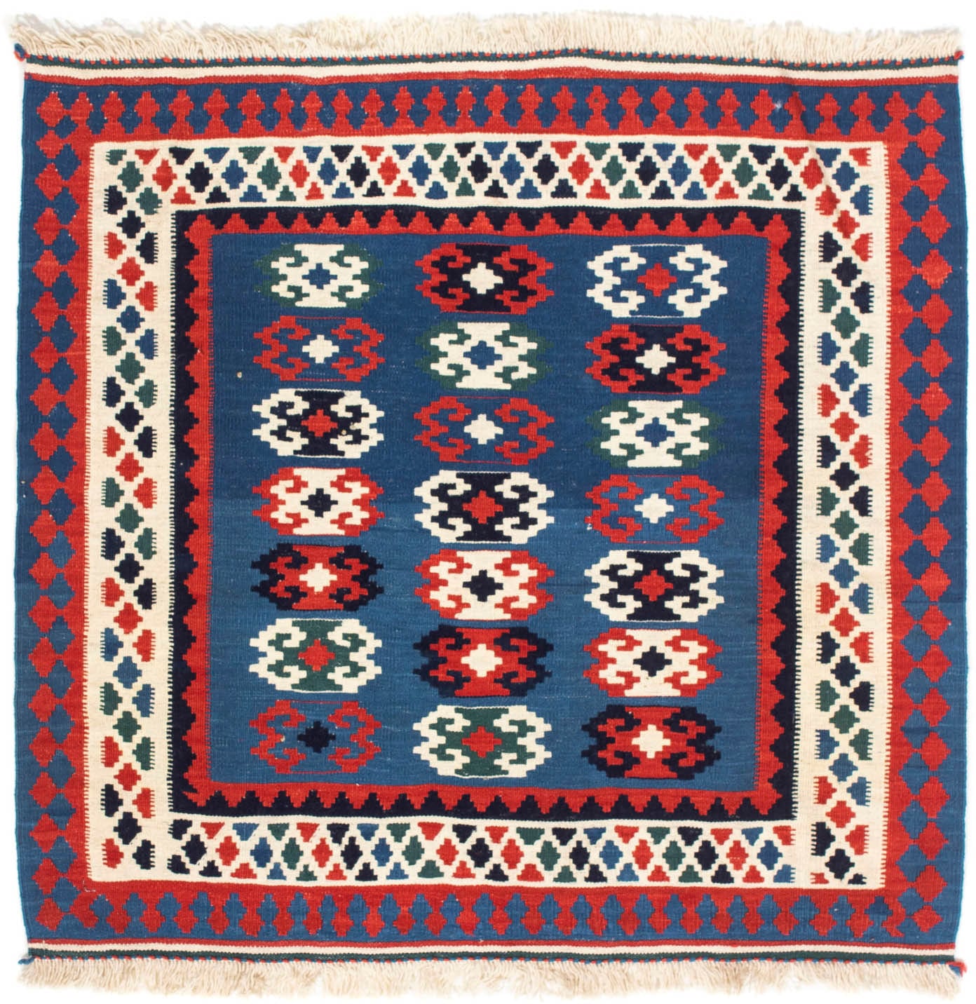 morgenland Wollteppich »Kelim - Oriental quadratisch - 100 x 98 cm - dunkel günstig online kaufen