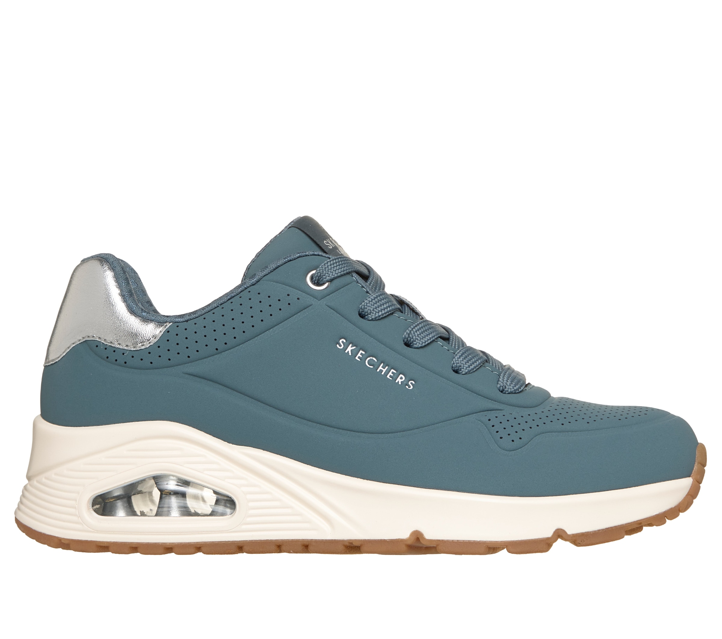 Skechers Sneaker »UNO GOLDEN AIR«  Freizeitschuh, Halbschuh, Schnürschuh mit Metallic-Einsatz