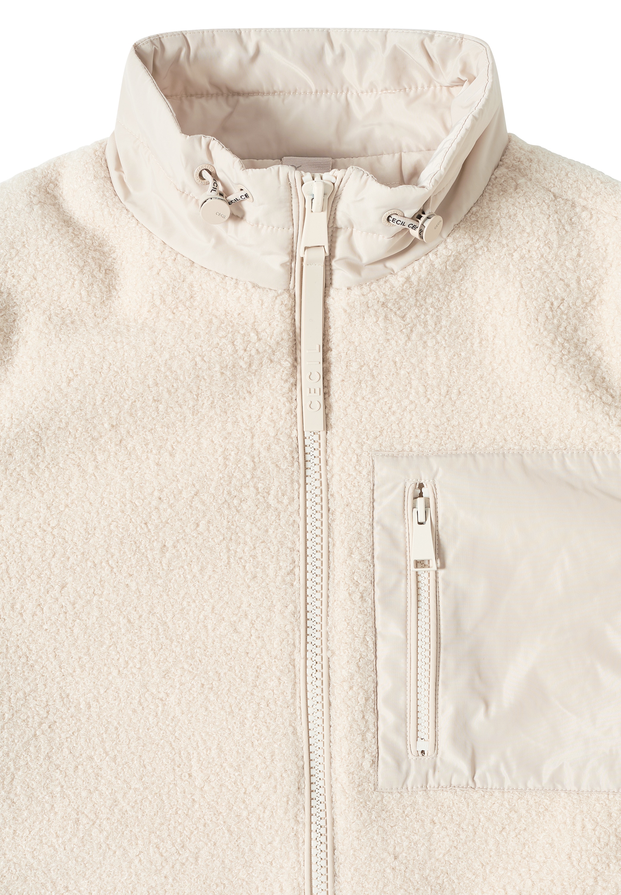 Cecil Plüschjacke, mit Softshell Details