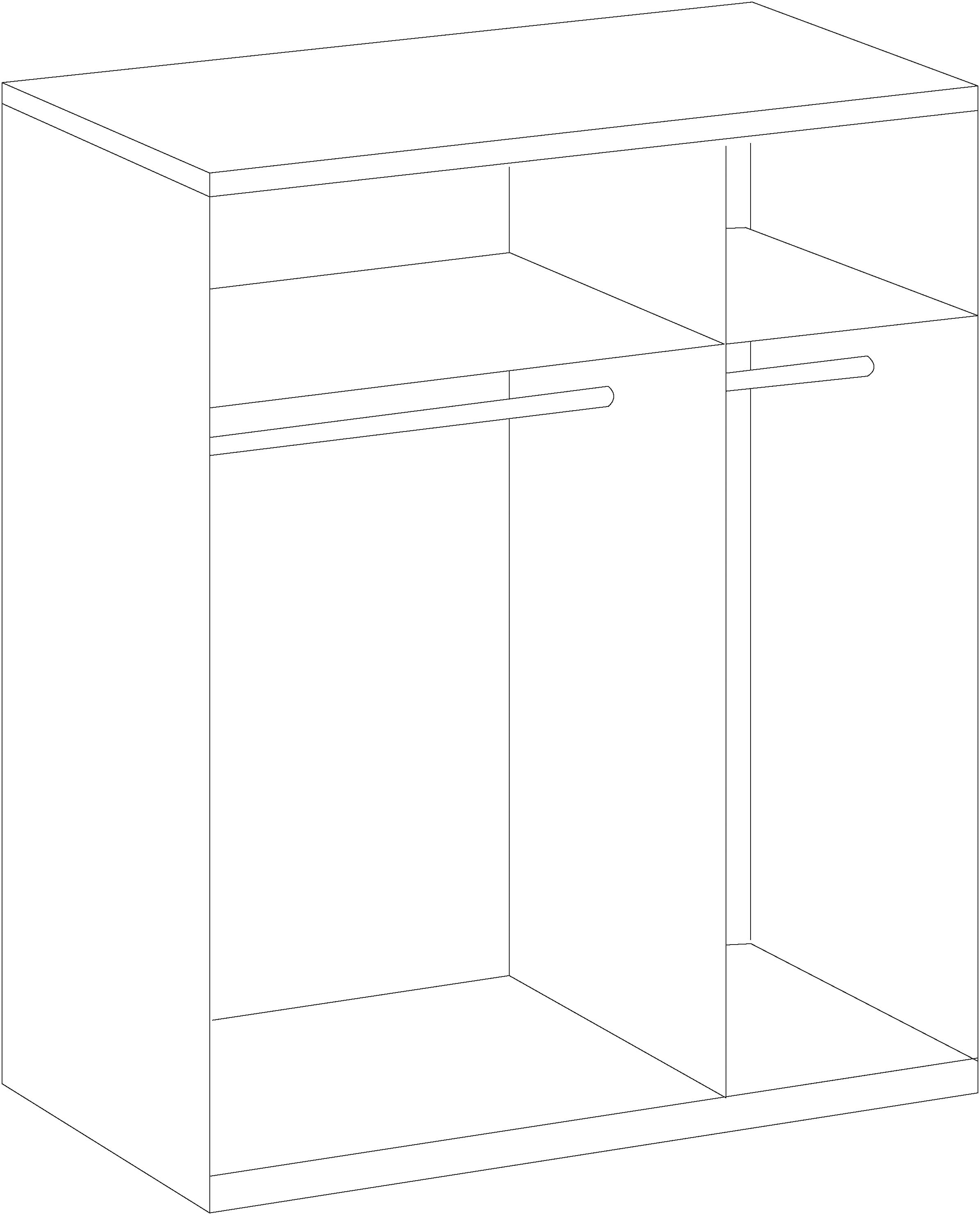 Wimex Kleiderschrank »New York«, in vielen Breiten, 208 oder 236cm hoch