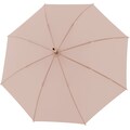 doppler® Stockregenschirm »nature Long, gentle rose«, aus recyceltem Material mit Schirmgriff aus Holz