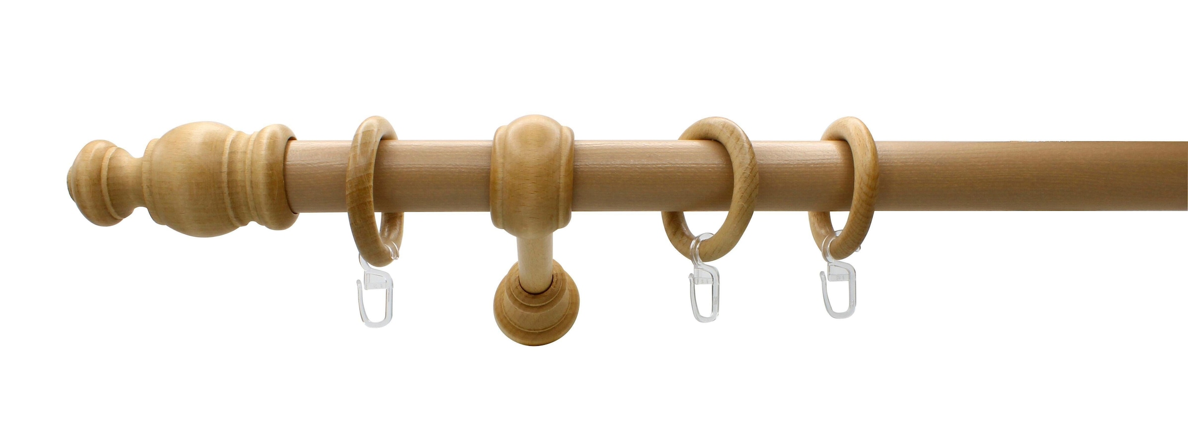 sunlines Gardinenstange »Holz 28 mini« Ø 28 mm 1 läufig-läufig Fixmaß Made günstig online kaufen