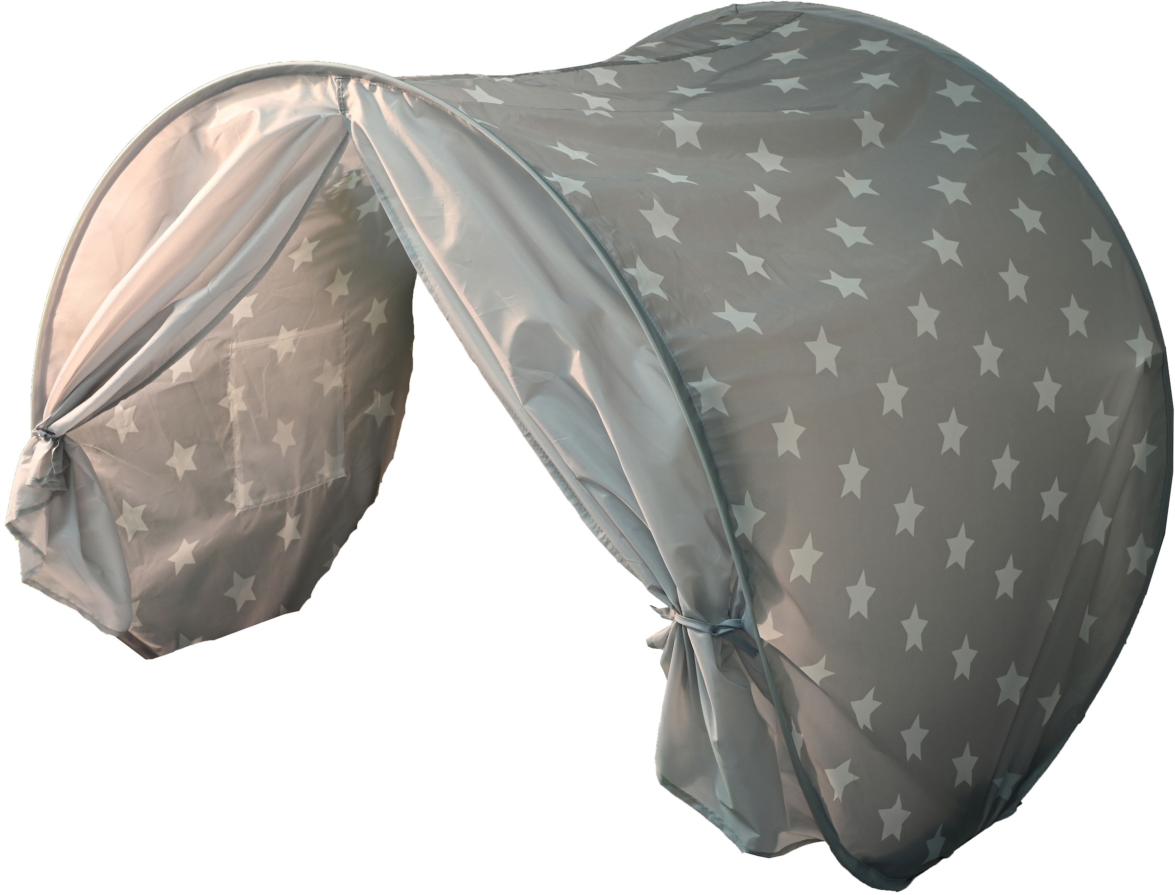 Knorrtoys® Betttunnel »Bettzelt, Grey White Stars«