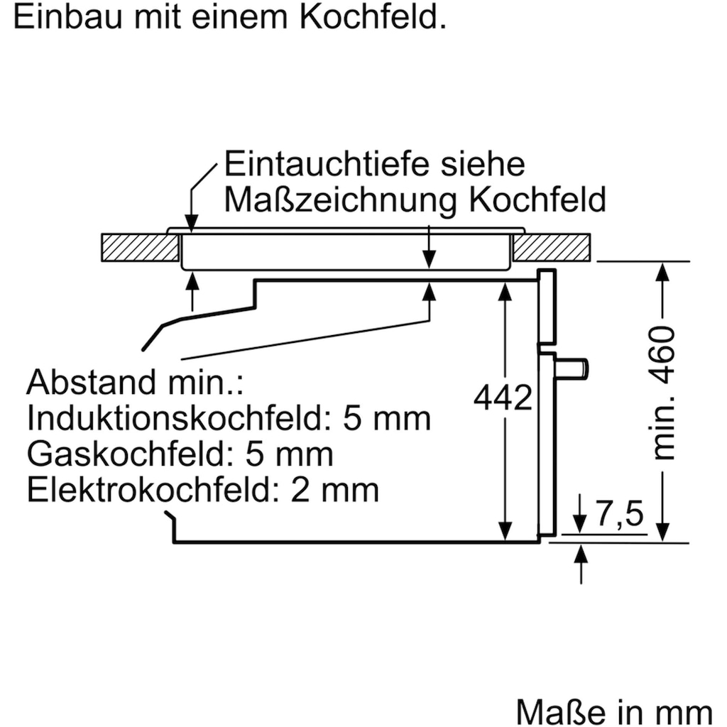 BOSCH Einbau-Dampfgarer »CDG634AB0«, mit touchControl