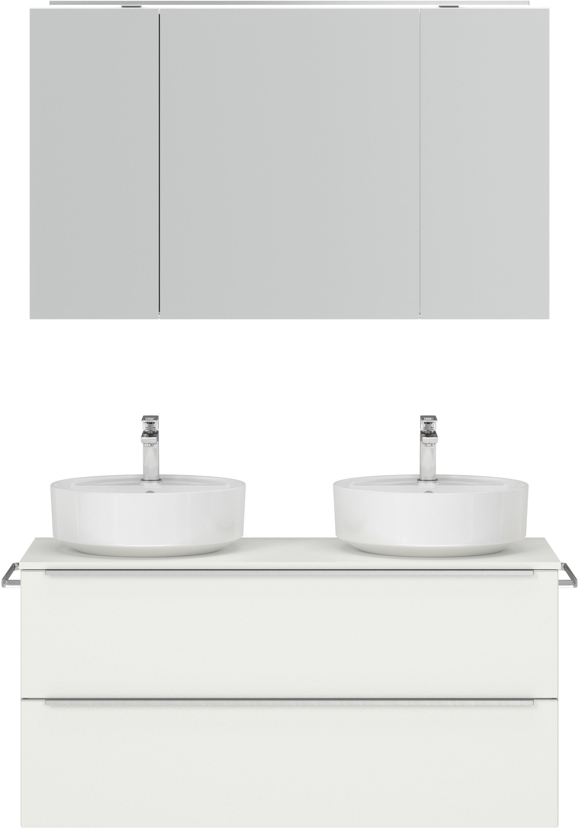 nobilia® Badmöbel-Set »Alvene« vormontiert, mit Soft-Close, 2 Stk. tlg. günstig online kaufen