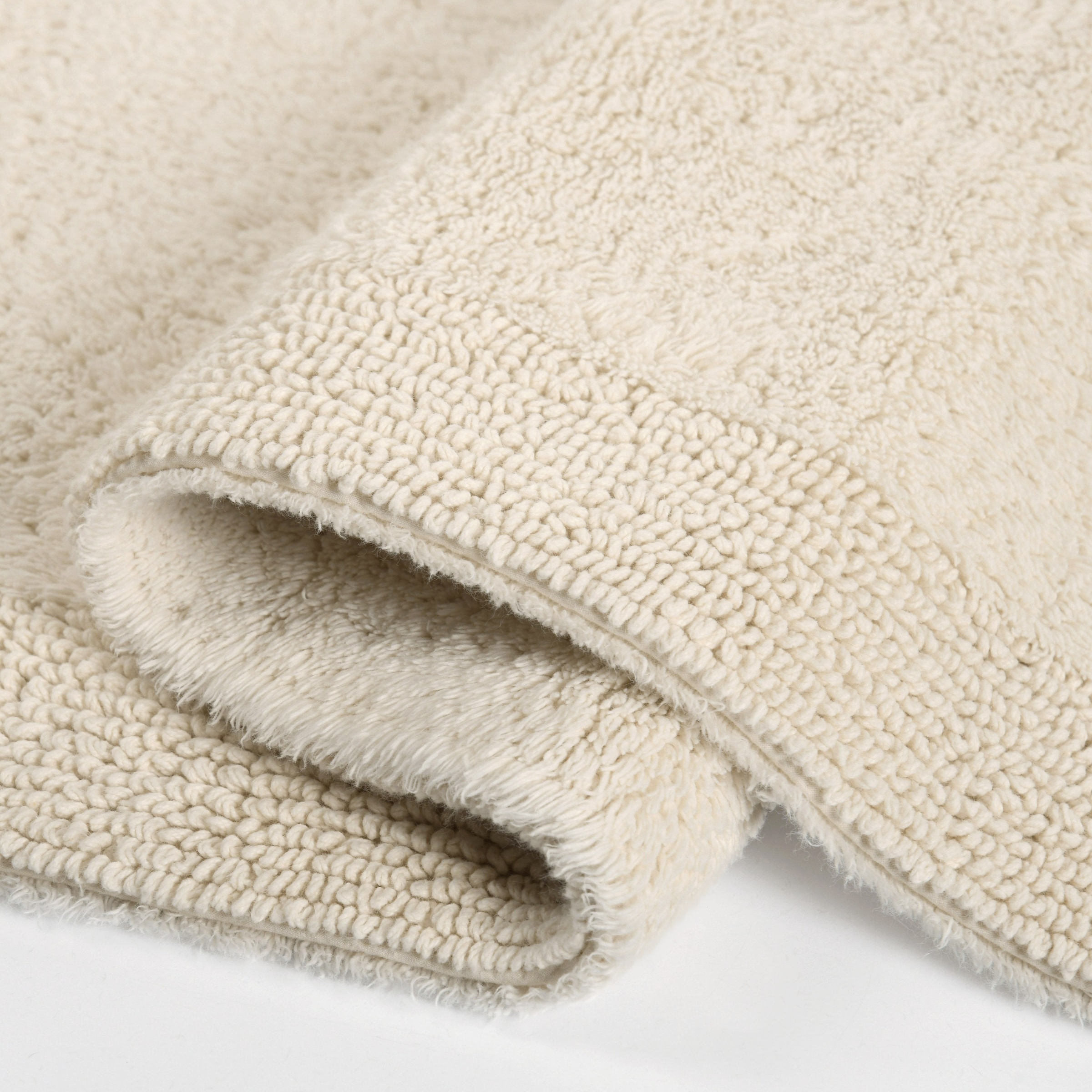 my home Badematte »Kapra, Badvorleger, Badezimmer Teppich«, beidseitig nutzbar-fußbodenheizungsgeeignet-strapazierfähig, mit Bordüre, Badteppich, Badematte, Baumwolle