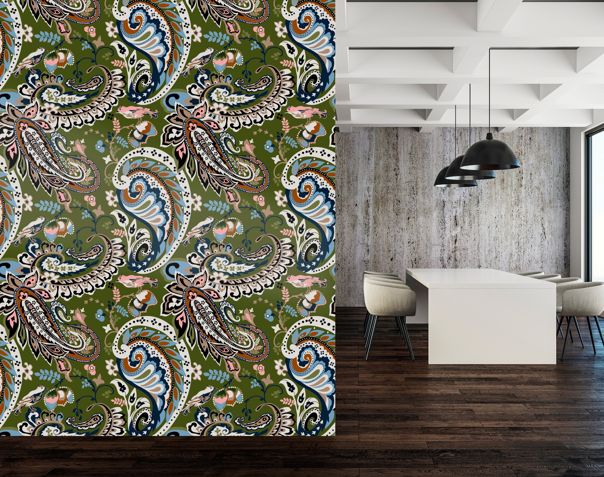 queence Vinyltapete »Lilith« Motiv | bedruckt | botanisch | geblümt | gemustert | natürlich glatt 90x250cm, selbstklebend, kinderleichte Anbringung, , Sticker