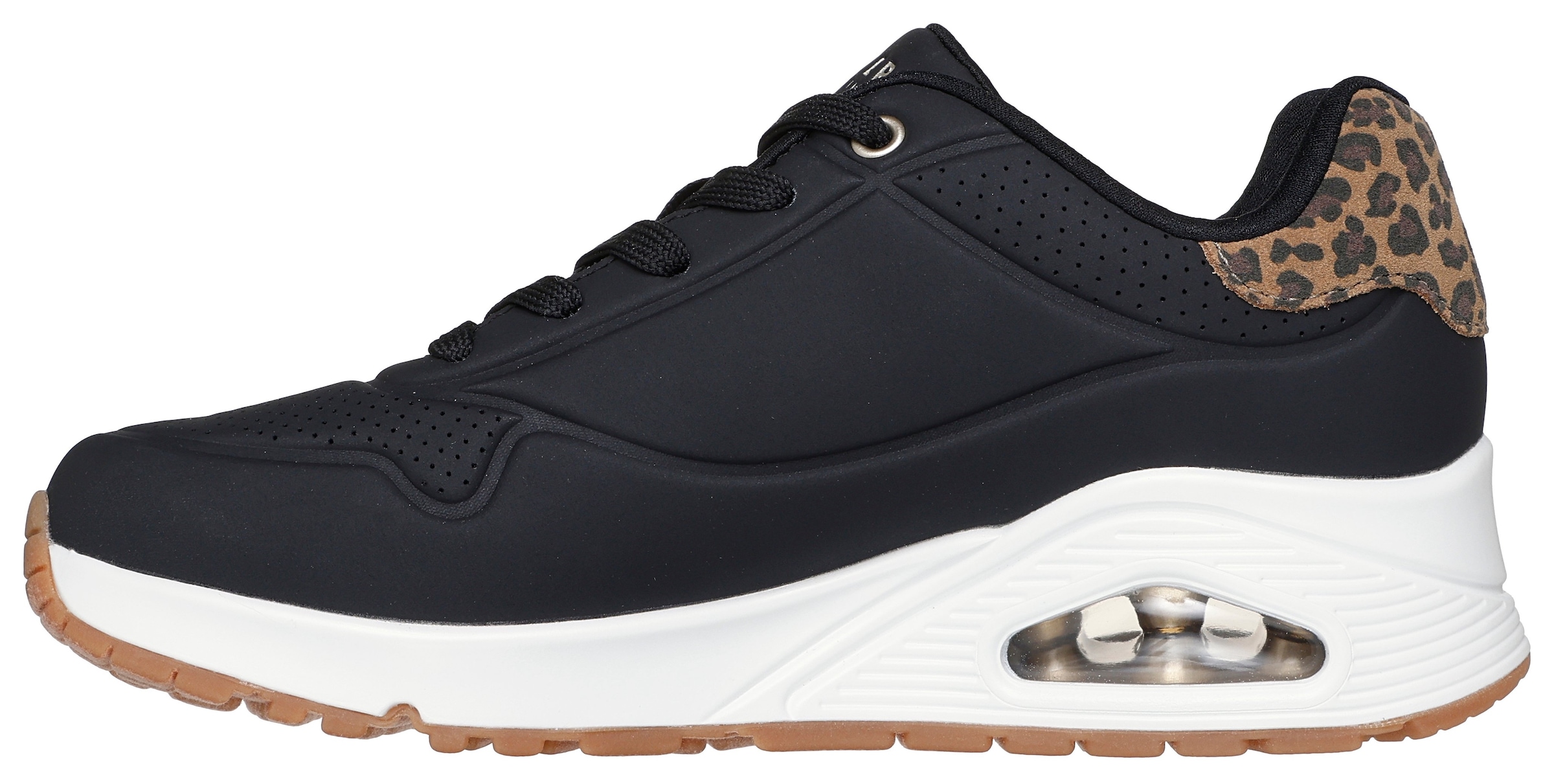 Skechers Sneaker »UNO-JUNGLE NITE«, Schnürschuh, Freizeitschuh mit Wedge-Absatz