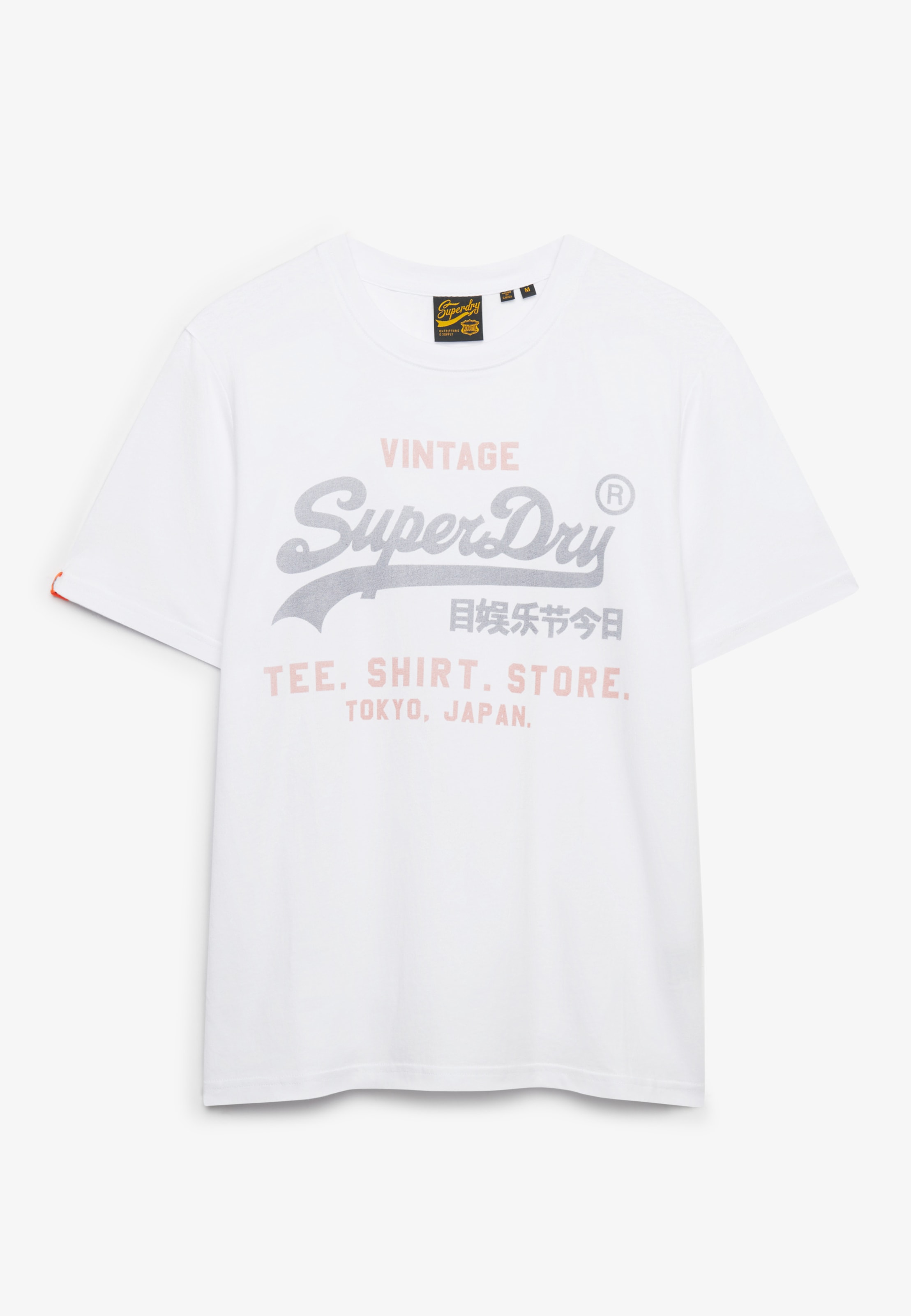 Superdry Rundhalsshirt »VL HERITAGE RELAXED TEE« Relaxed Fit, aus Baumwolle und Single Jersey, Kurzarm, pflegeleicht