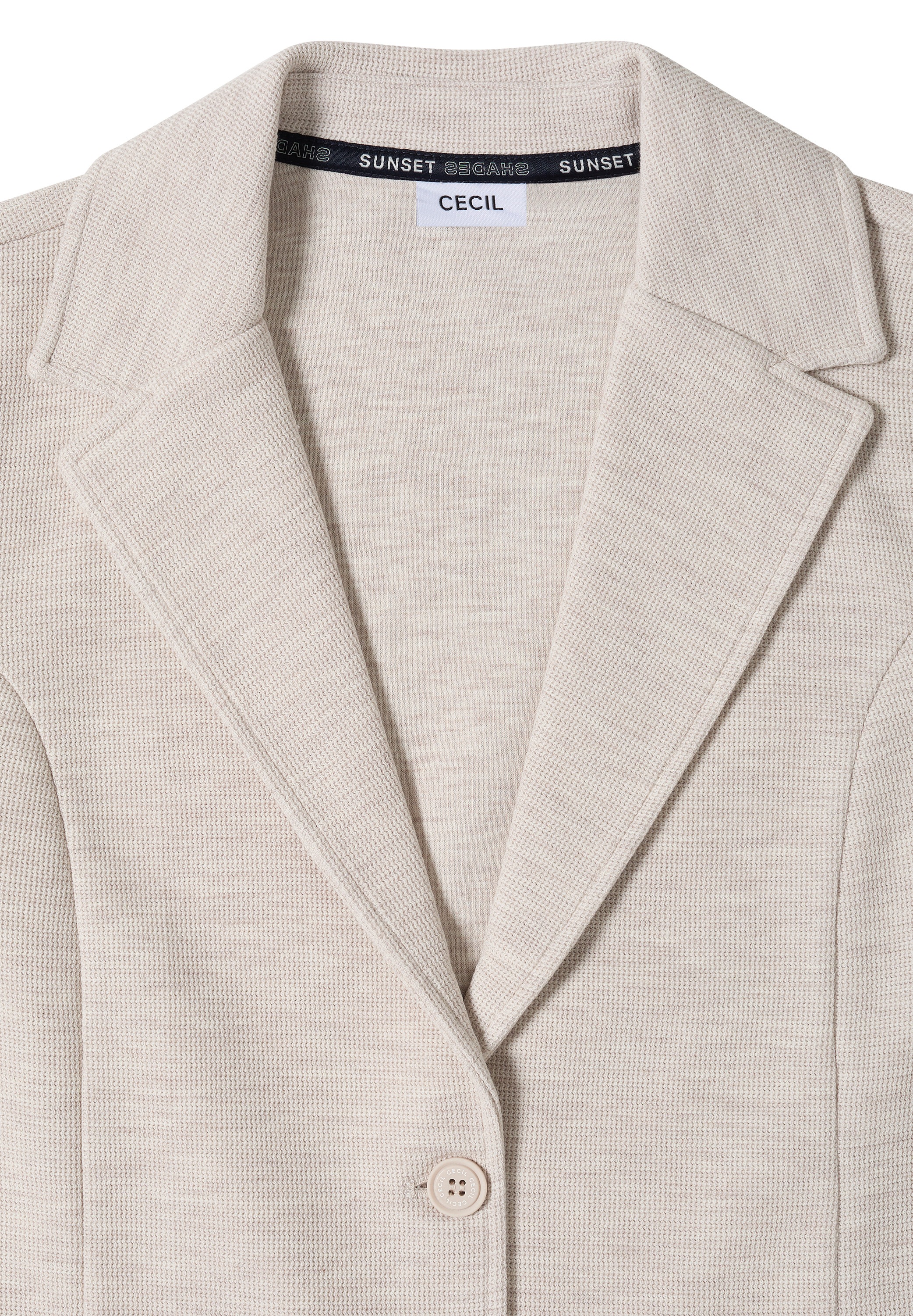 Cecil Jackenblazer mit Struktur in Unifarbe