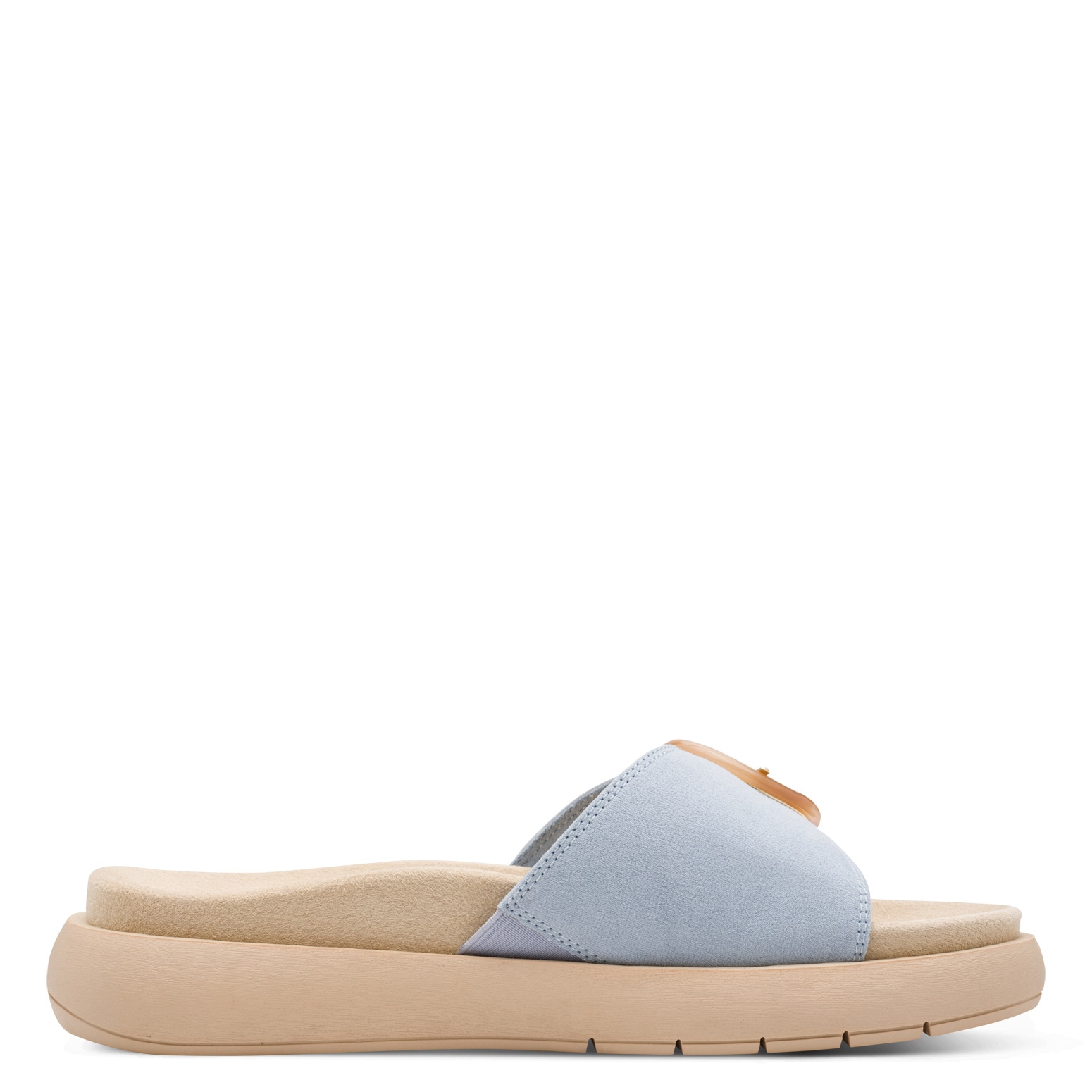 MARCO TOZZI Pantolette  Keilabsatz, Schlupfschuh mit seitlichem Stretcheinsatz