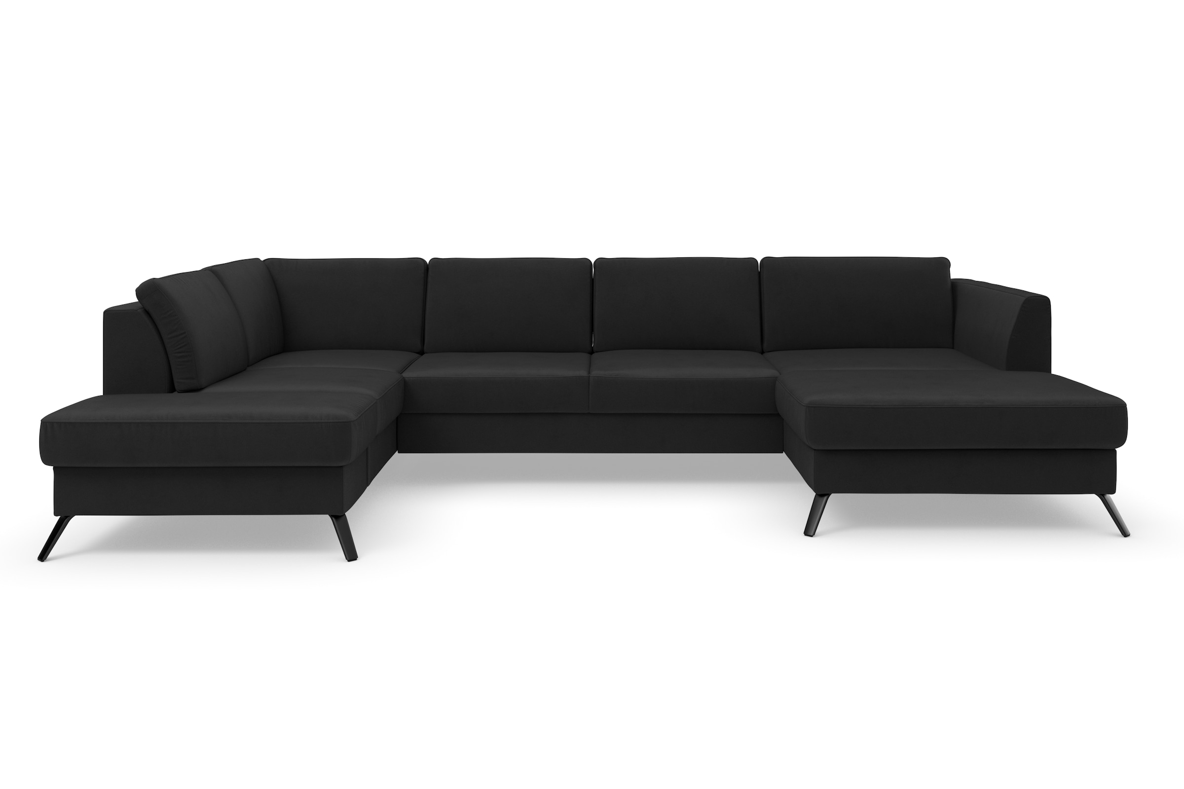 sit&more Wohnlandschaft »Olsen U-Form«, inklusive Sitztiefenverstellung, wahlweise mit Bettfunktion, 15cm hoch