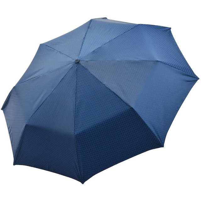 doppler MANUFAKTUR Taschenregenschirm »Orion, blau«, handgemachter  Manufaktur-Taschenschirm