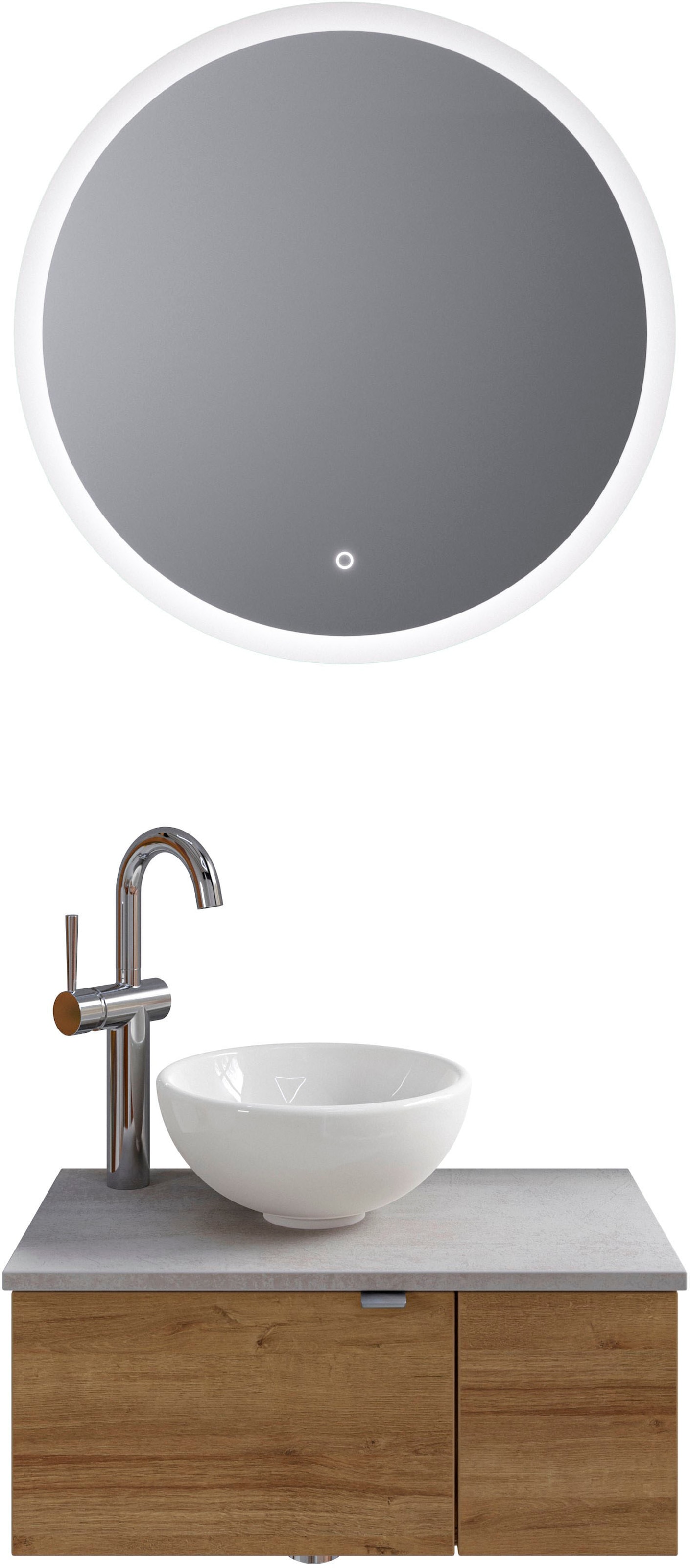 Saphir Badmöbel-Set »Serie 6915« 4 Stk. tlg. Gäste-Bad, 70 cm breit, mit LE günstig online kaufen