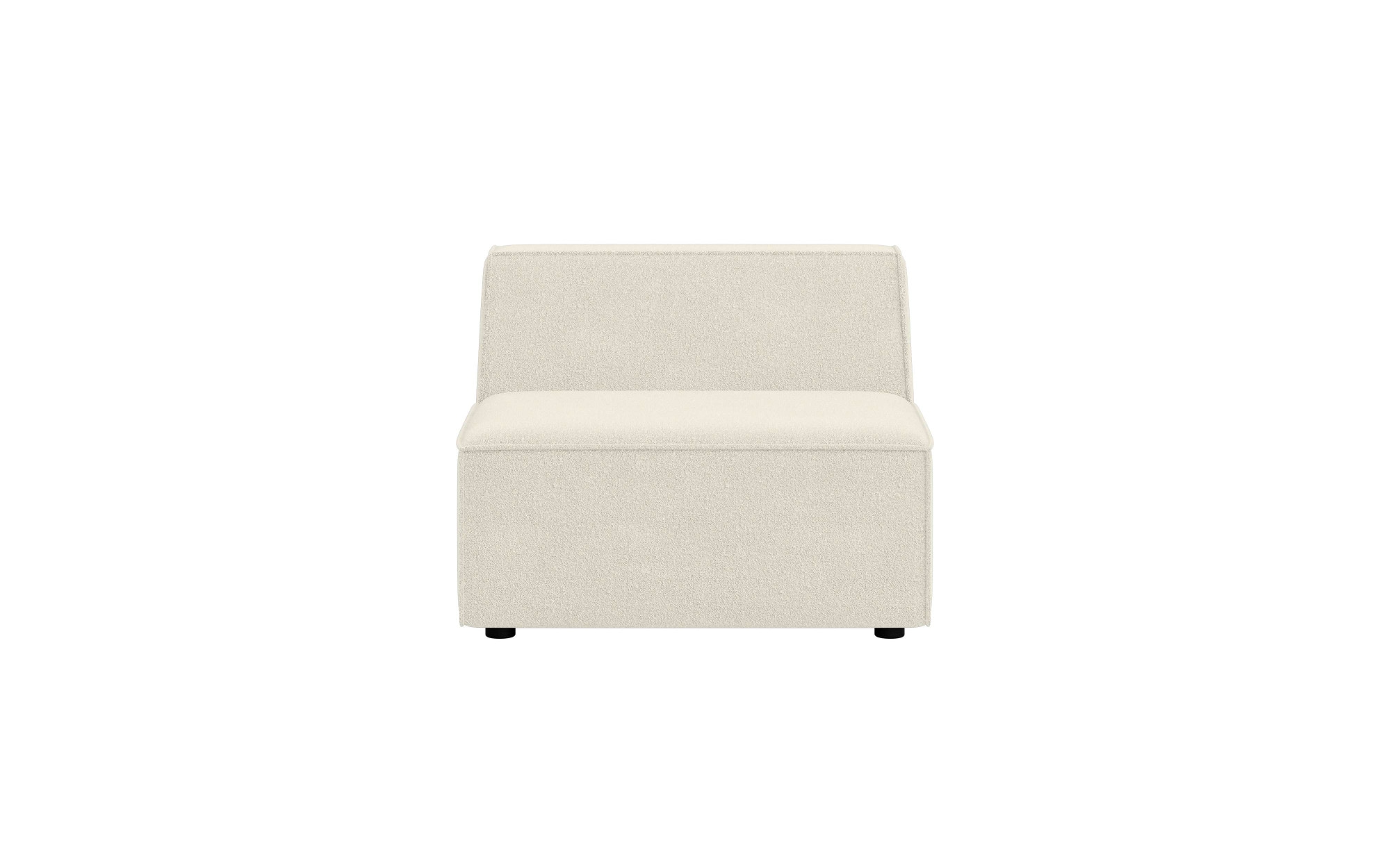 INOSIGN Sessel »Bequemer Sessel Cavan, Maße B/T/H: 90/90/72 cm«, ohne Armlehne, mit Wellenunterfederung, auch in Bouclé