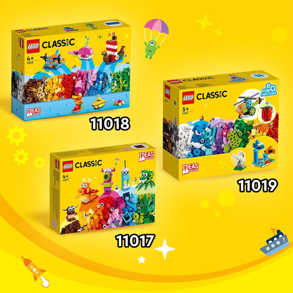 LEGO® Konstruktionsspielsteine »Bausteine und Funktionen (11019), LEGO® Classic«, (500 St.)