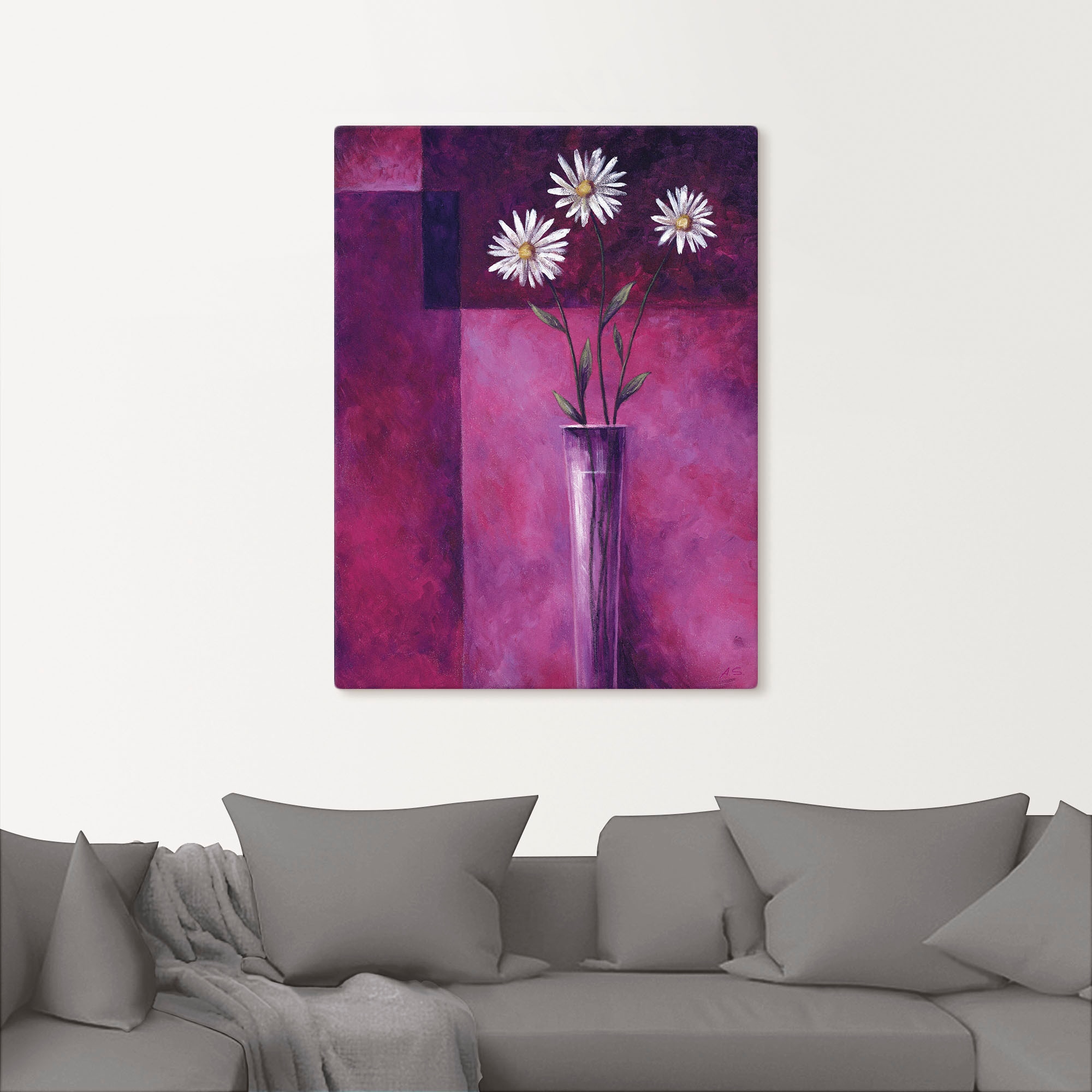 Artland Wandbild »Margeriten«, Blumen, (1 St.), als Leinwandbild in verschied. Größen