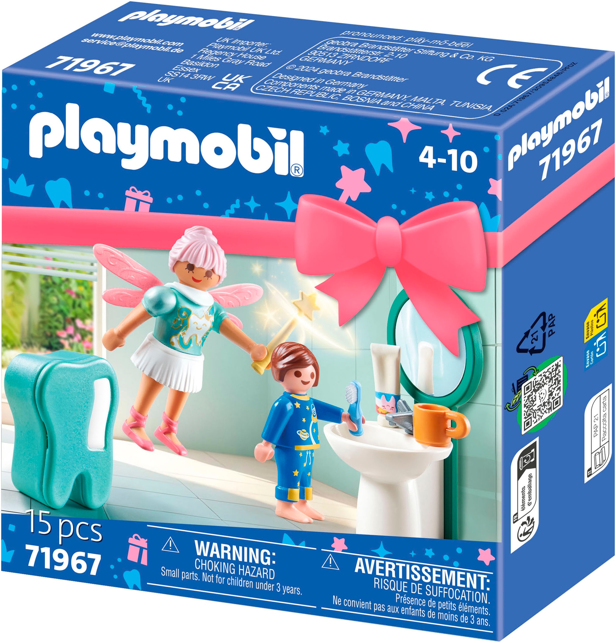 Playmobil® Konstruktions-Spielset »Zahnfee (71967), Playmobil Gift Set«, (15 St.)