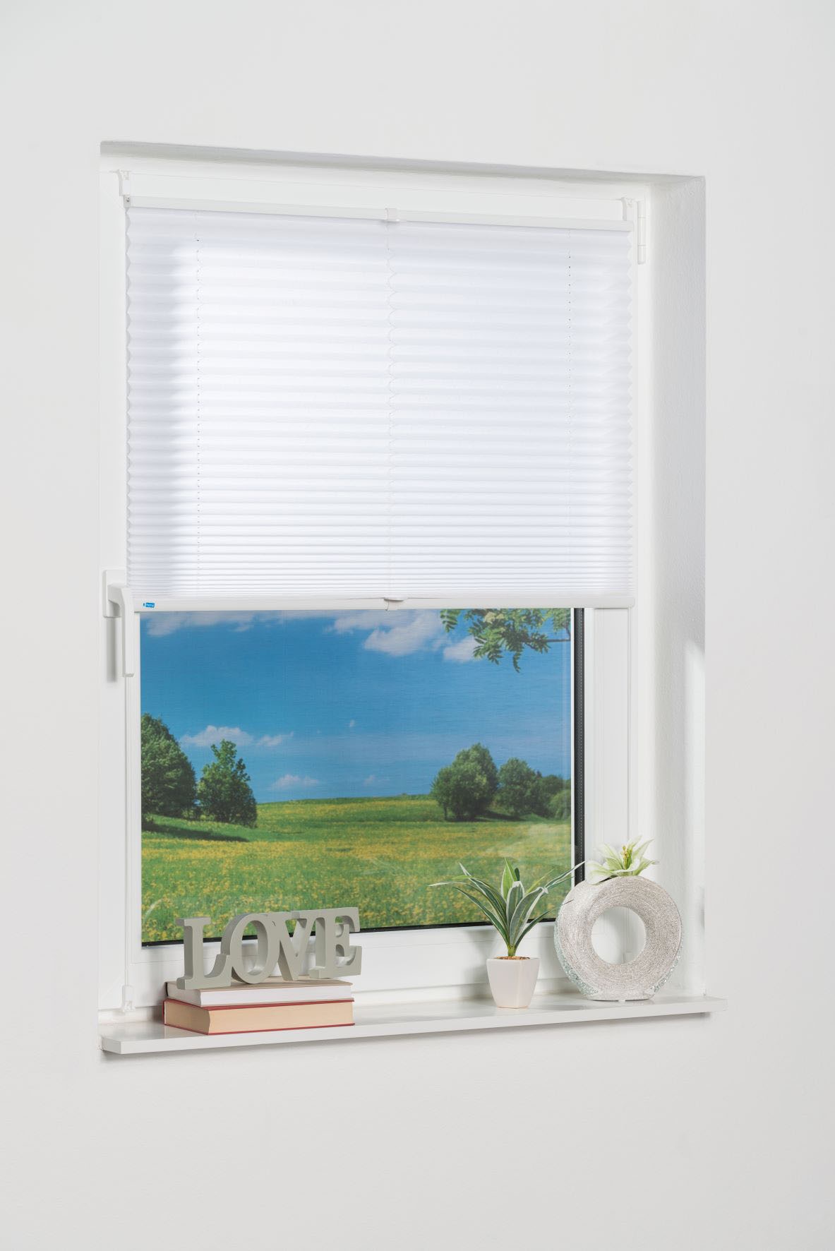 K-HOME Plissee »Klemmfix Pisa«, Lichtschutz, ohne Bohren, verspannt, Crushed-Optik