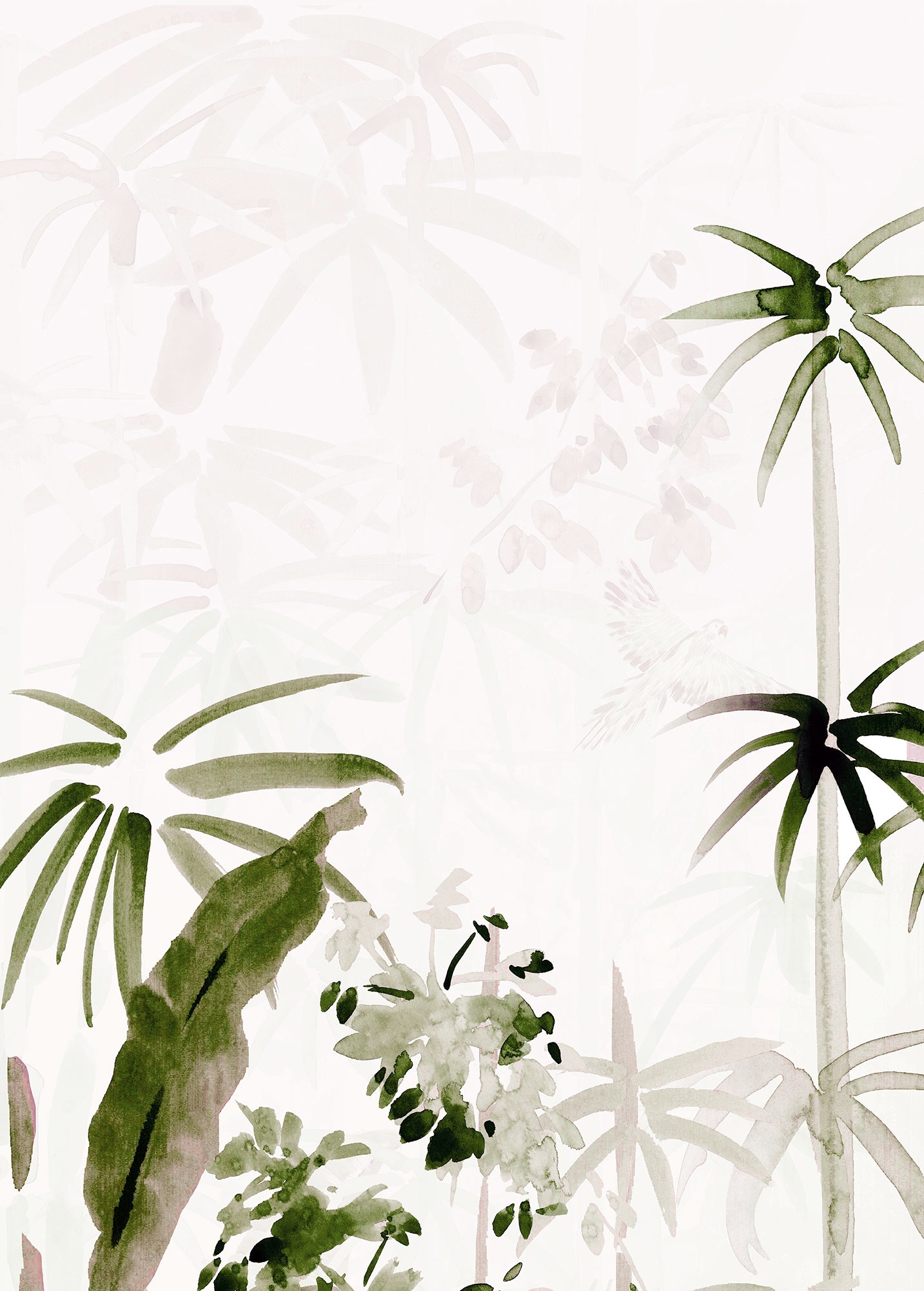 Komar Bild »Bamboo Drawing« Natur 1 Stk. tlg. Wandbild zur Dekoration - ohn günstig online kaufen