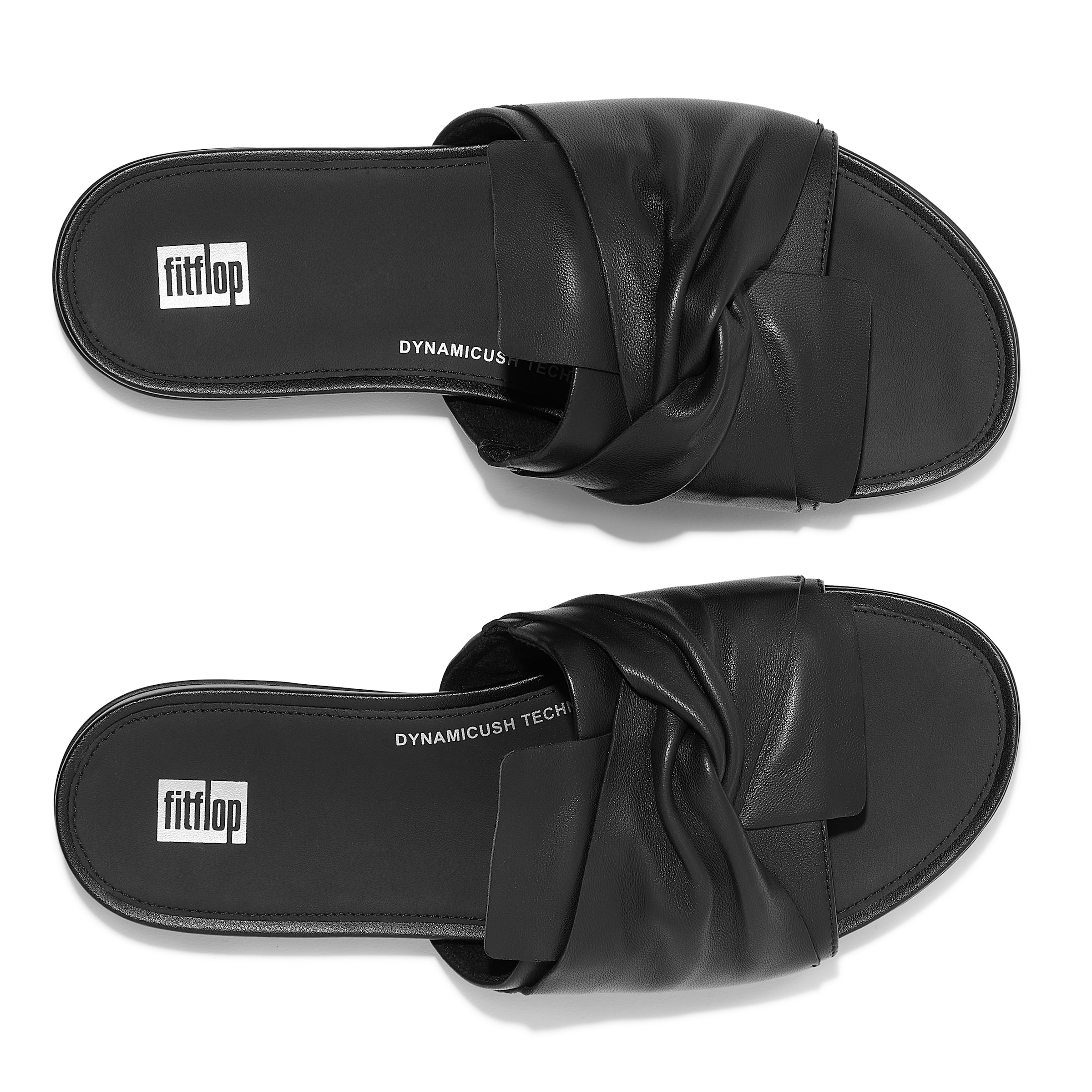 Fitflop Pantolette »GRACIE SOFT-TWIST LEATHER SLIDES«  , Pool Slides, Sandale mit DYNAMICUSH-Technologie