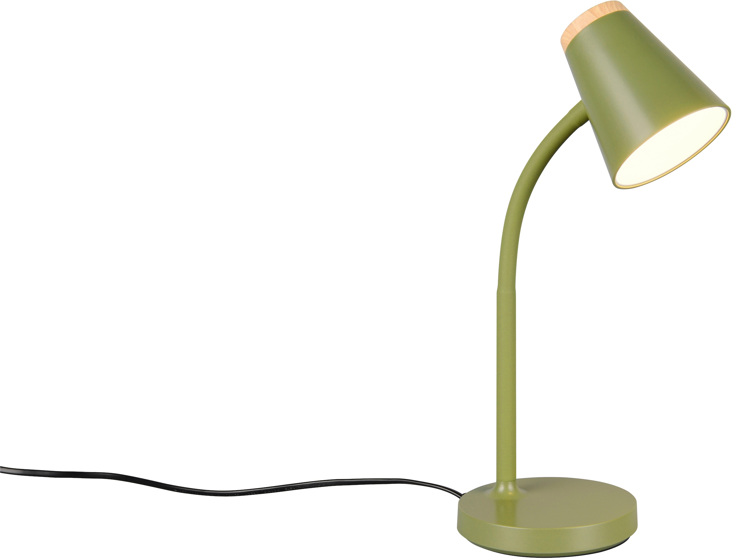 REALITY Leuchten LED Tischleuchte »PONGO, LED Tischleuchte m. Kippschalter, 4,5W 500 Lumen 3000K warmweiß«, 1 flammig, Leuchtmittel LED-Board | LED fest integriert, flexibel verstellbare Leselampe, Schreibtischlampe Höhe 36cm