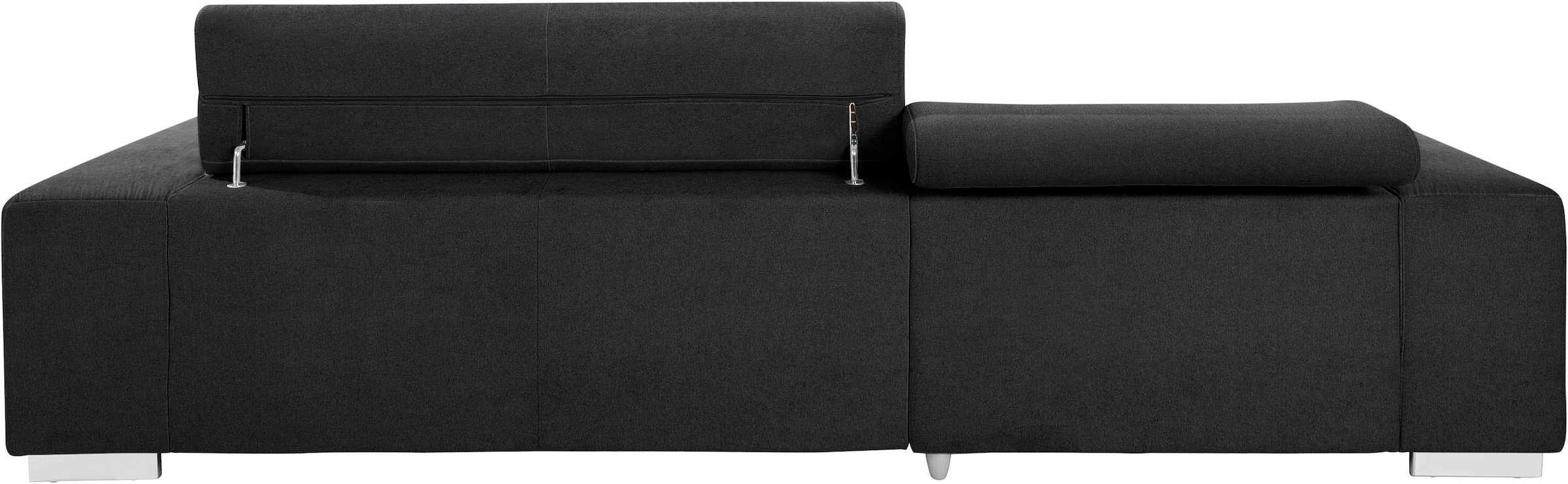 COTTA Ecksofa »Orion L-Form«, mit Kopfteilverstellung & 3 Nierenkissen