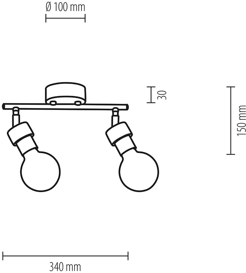 BRITOP LIGHTING Deckenleuchte »MARJOLAINE«, Leuchtmittel E27 | Leuchtmittel wechselbar-ohne Leuchtmittel, Bewegliche Spots, aus Eichenholz, Nachhaltig mit FSC®-Zertifikat