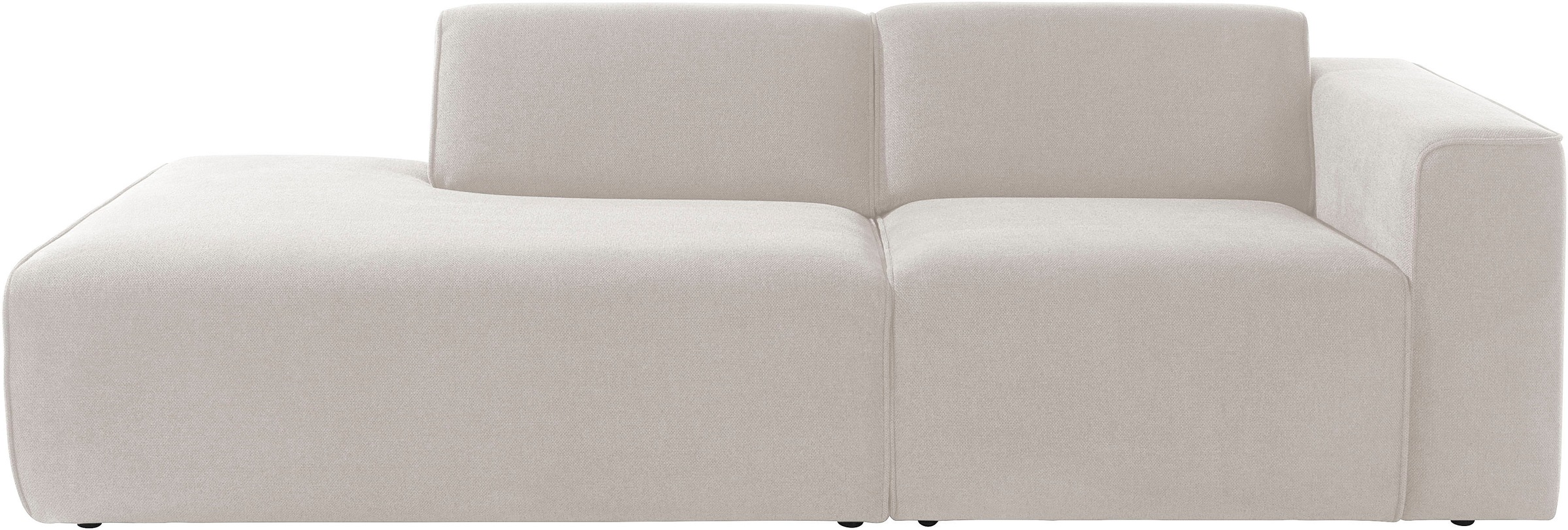 andas 2-Sitzer »Noord mit Kedernaht, Breite 227 cm«, Cord, Struktur, Webstoff, mit Wellenunterfederung, Massivholzrahmen