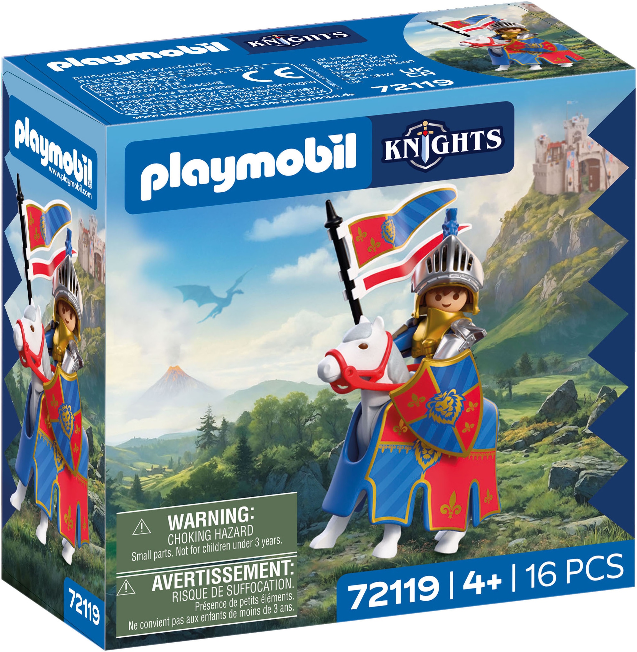 Playmobil® Konstruktions-Spielset »Anführer Löwenritter (72119), Knights« Made in Europe