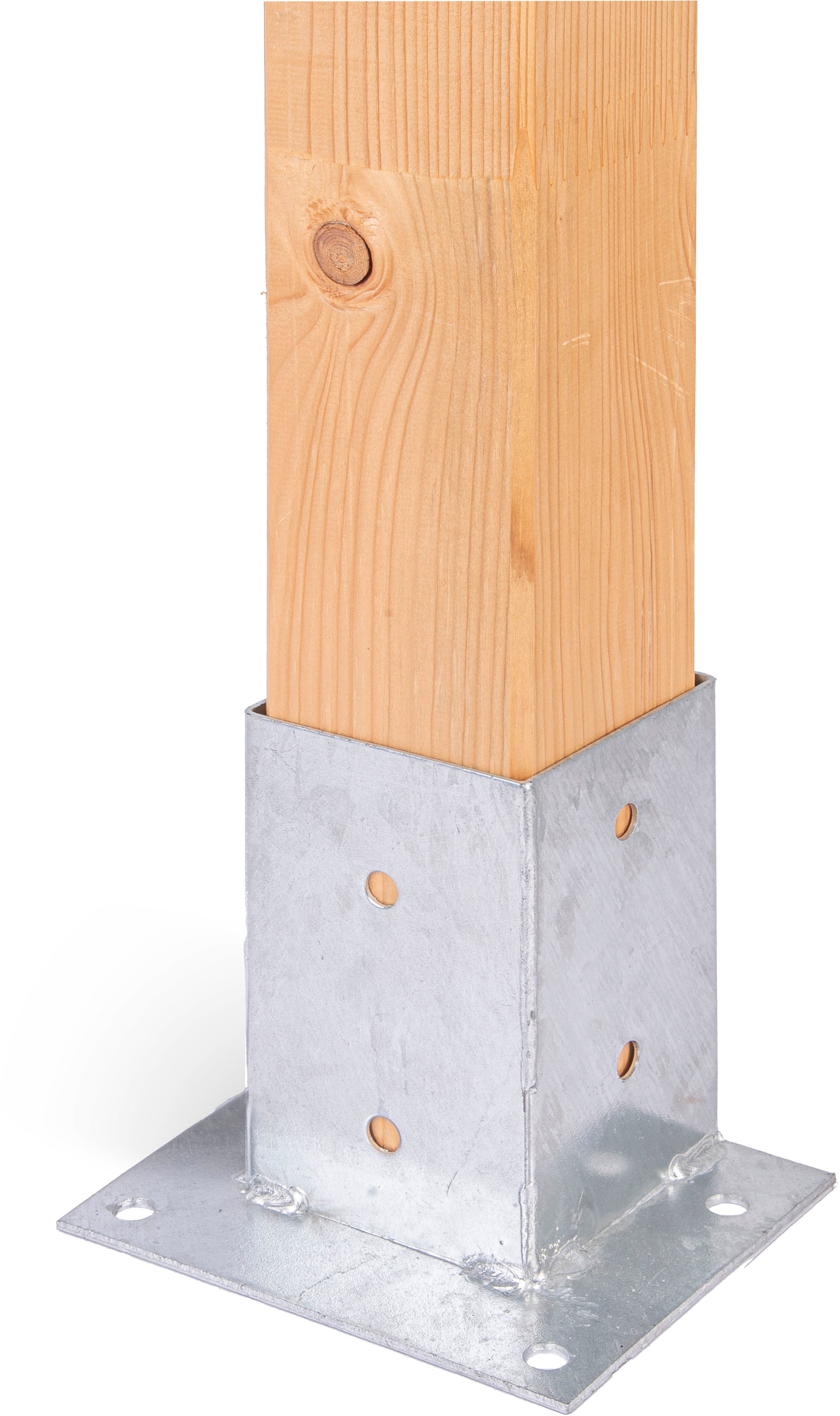 Alberts Aufschraubhülse »91x91 mm« für die bündige Befestigung an Geraden