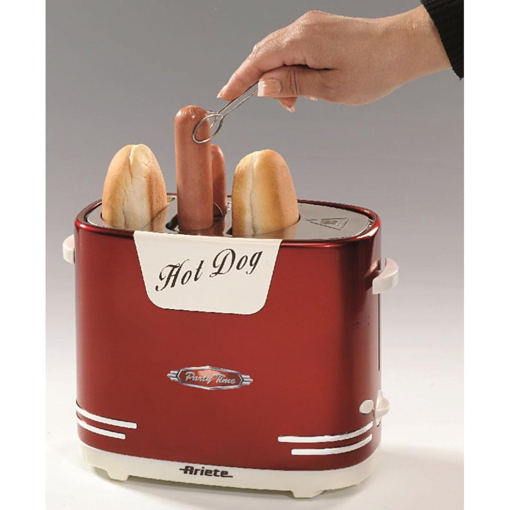 Ariete Hotdog-Maker »186 Party Time«, 650 W, rot