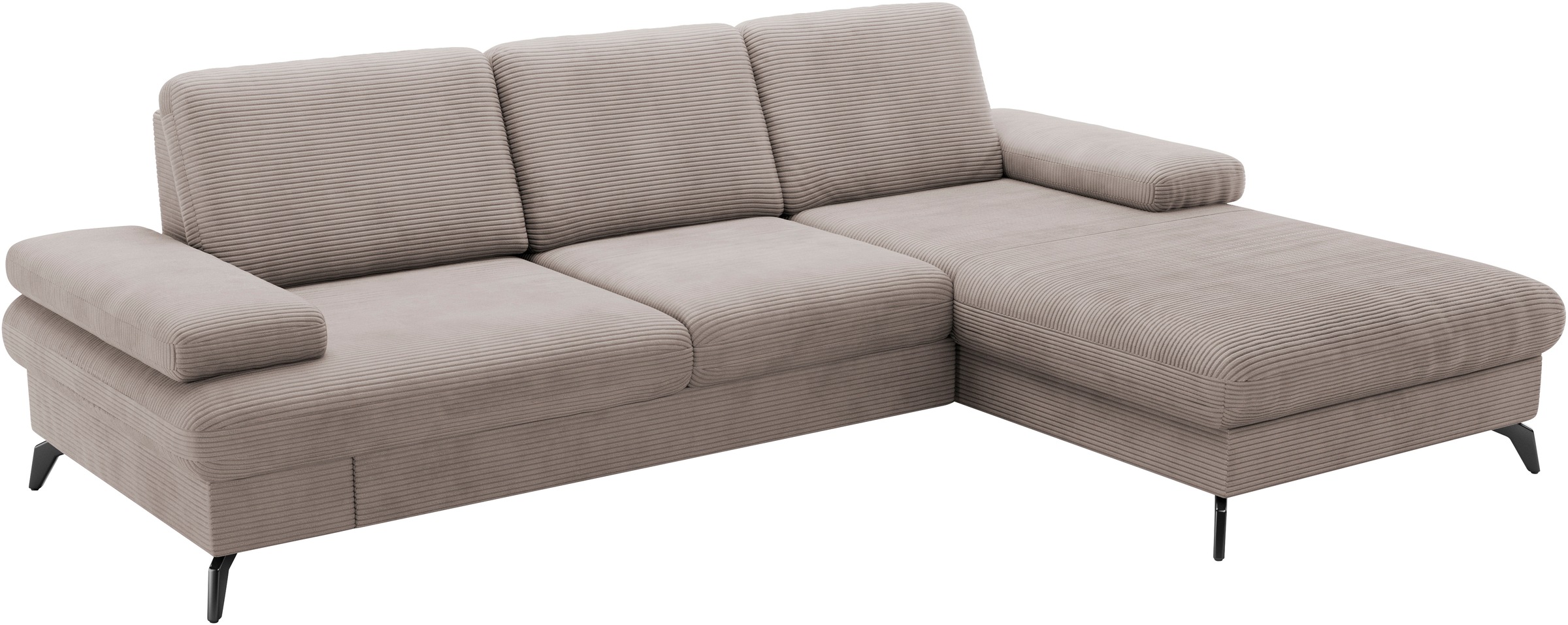 sit&more Ecksofa »Morris Jubi L-Form«, inkl. Armteilfunktion und 1 Zierkissen, wahlweise mit Bettfunktion