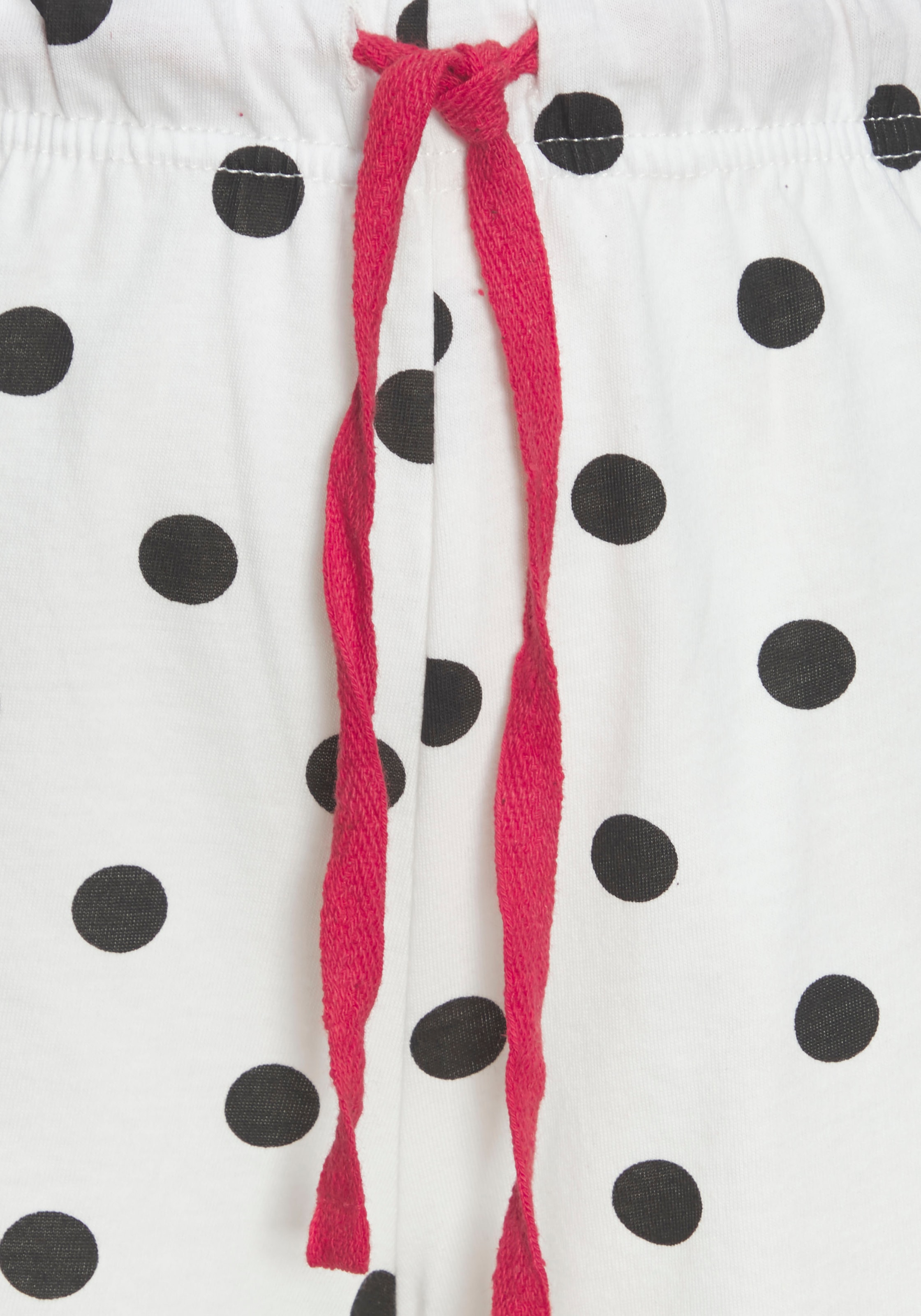 Vivance Dreams Pyjama, (4 tlg., 2 Stück), mit großen Punkten und Sternen