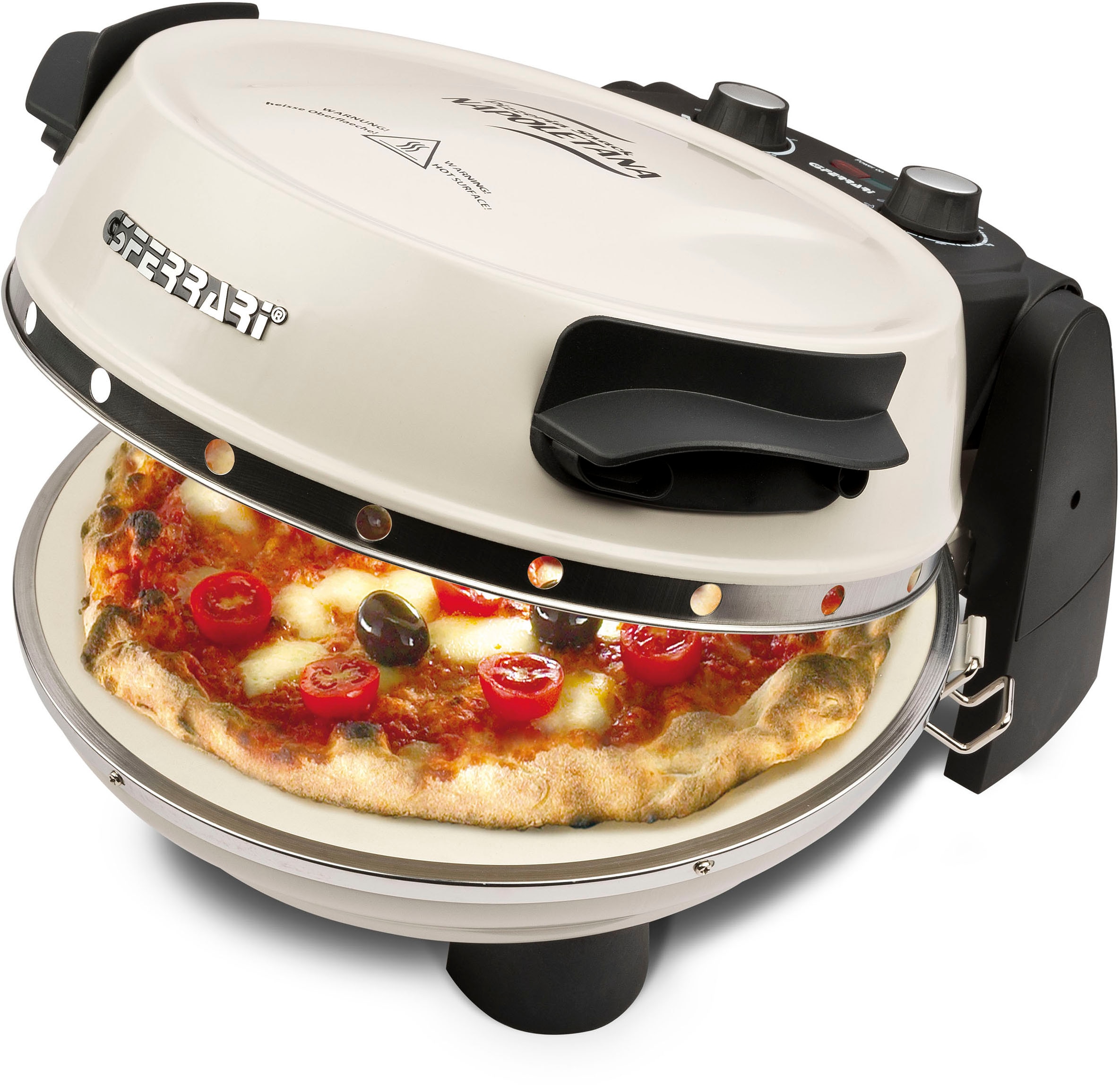 G3Ferrari Pizzaofen »G1003217 Napoletana mit 2. Stein im Deckel, Pizzaschaufel + Rezeptheft«