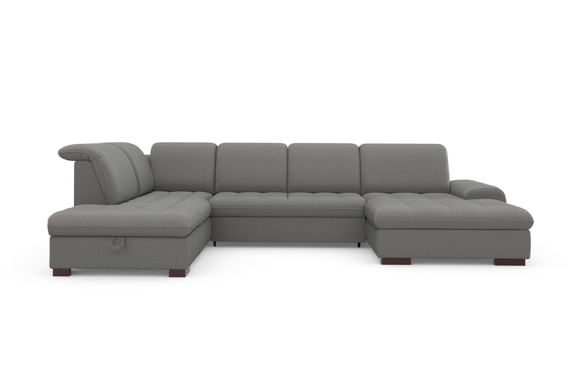sit&more Wohnlandschaft »Luxor U-Form«, wahlweise mit Bettfunktion, Bettkasten und Kopfteilverstellung