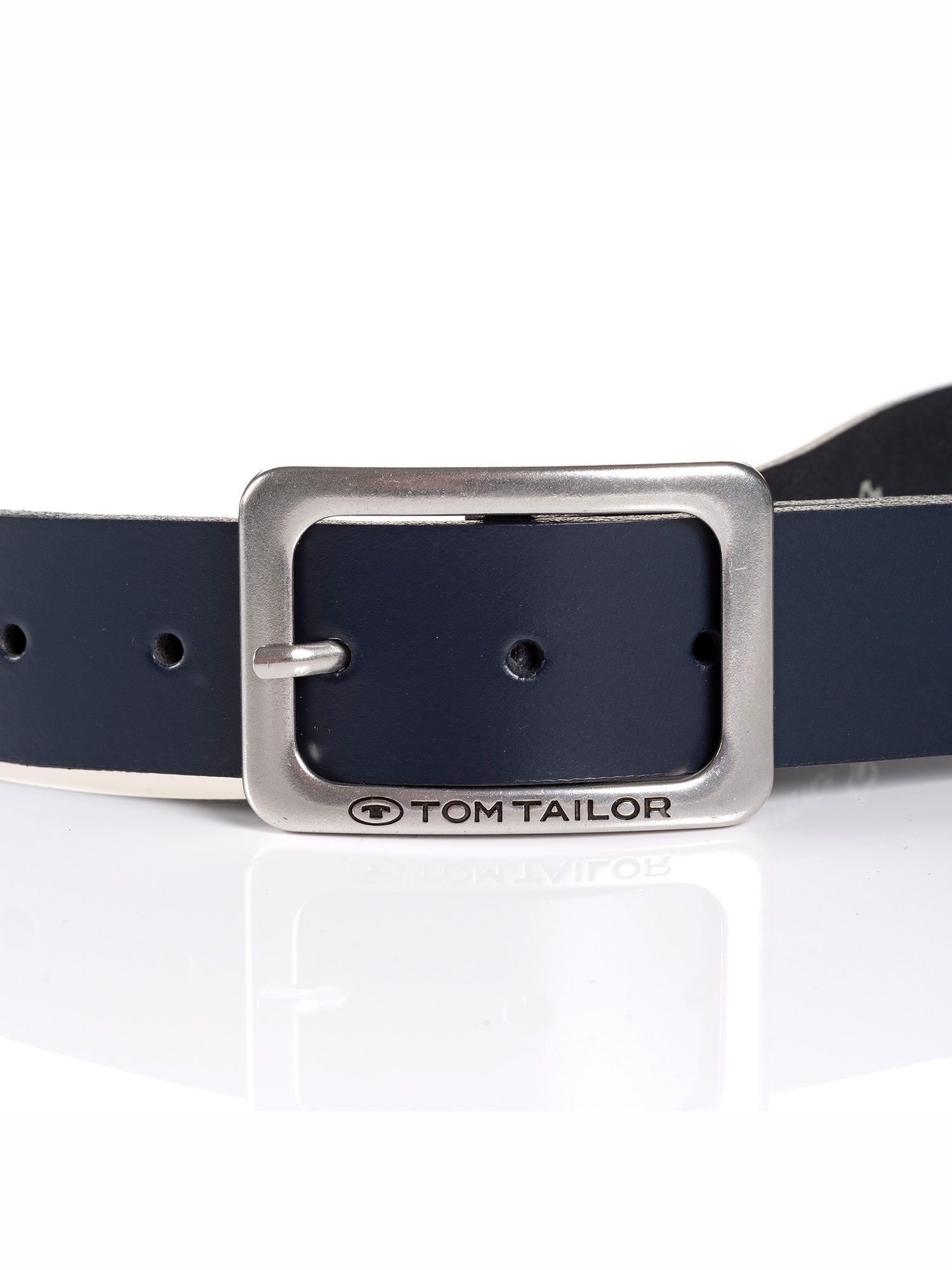 TOM TAILOR Ledergürtel »TTEVE«, 4 cm breiter Damen Ledergürtel, kalssiches Must-Have