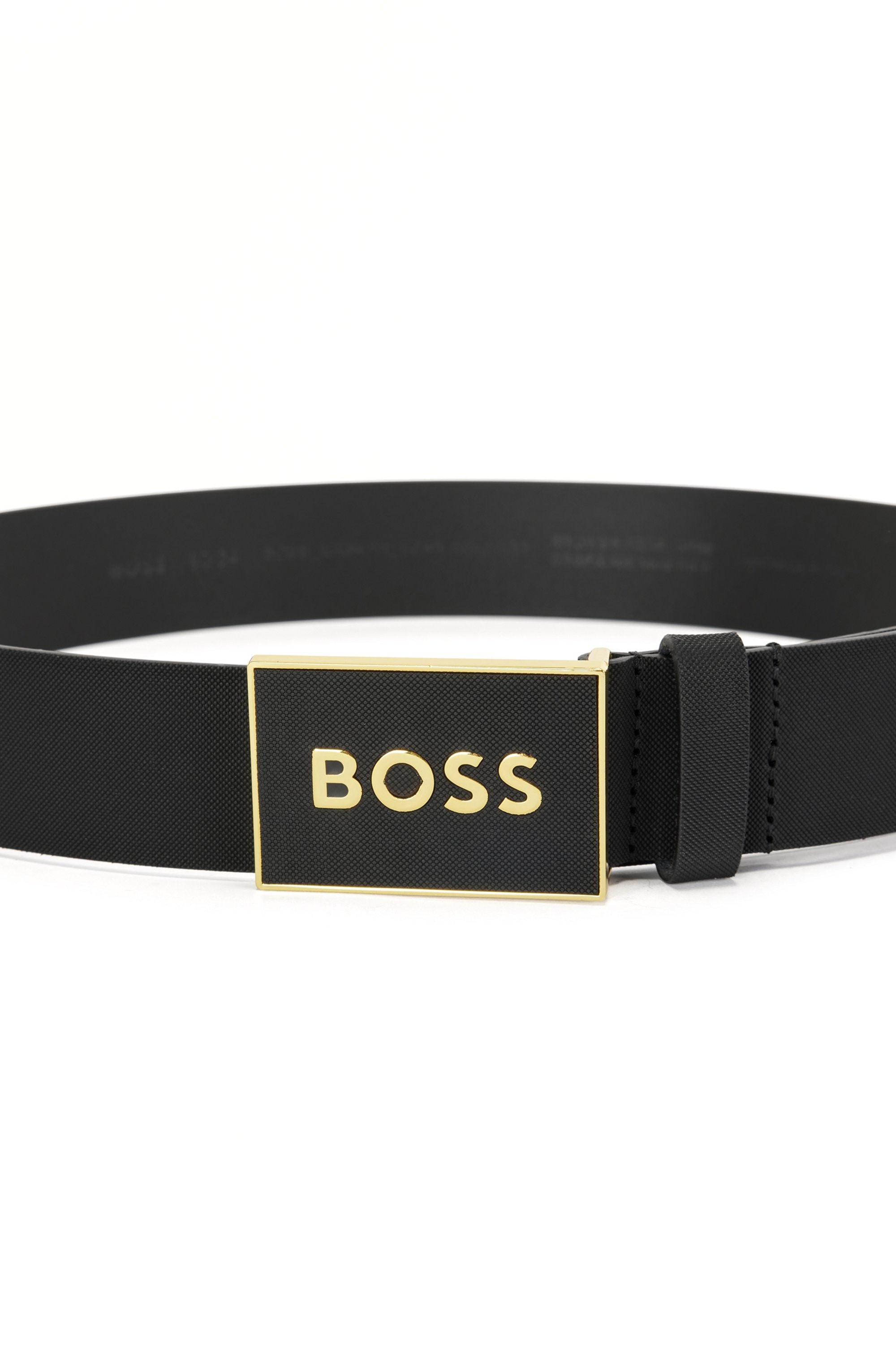 BOSS Ledergürtel »Boss_Icon-S1_Sz40«, mit BOSS-Logo-Prägung auf der Koppelschließe