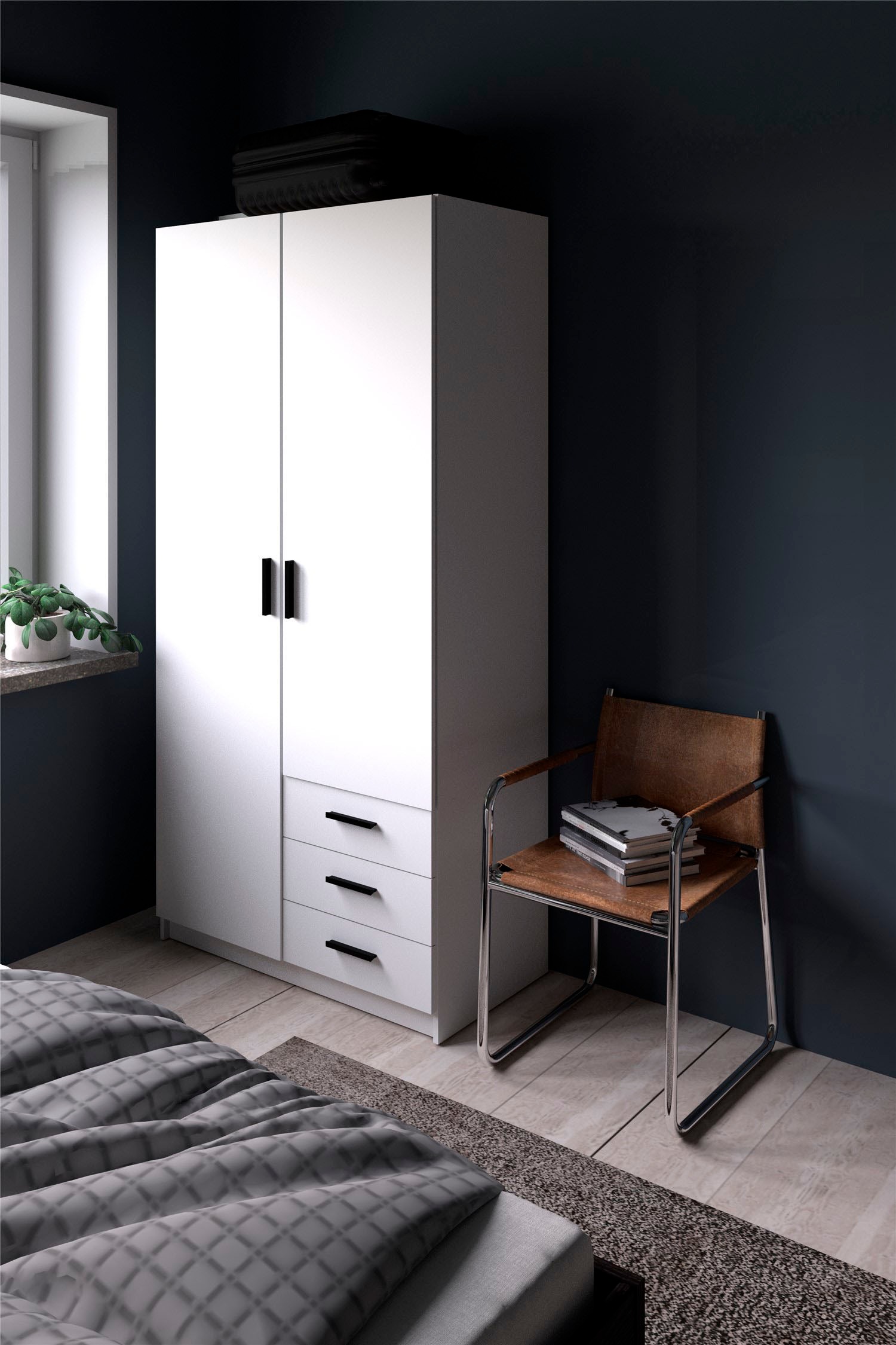 INOSIGN Kleiderschrank »Sprint Drehtürenschrank, Aufbewahrung Kasten Schrank Stauraum«, Breite 98,5/147 oder 195,5 cm, je mit Einlegeböden und Kleiderstange