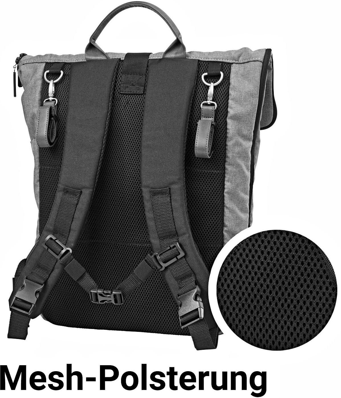 Gesslein Wickelrucksack »N°6, beere«, Made in Germany