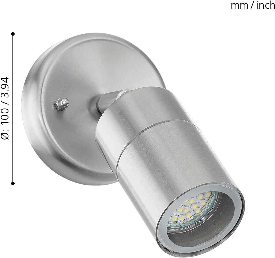 EGLO LED Außen-Wandleuchte »STOCKHOLM1«, 1 flammig, Leuchtmittel GU10 | LED wechselbar, Eckmontage möglich