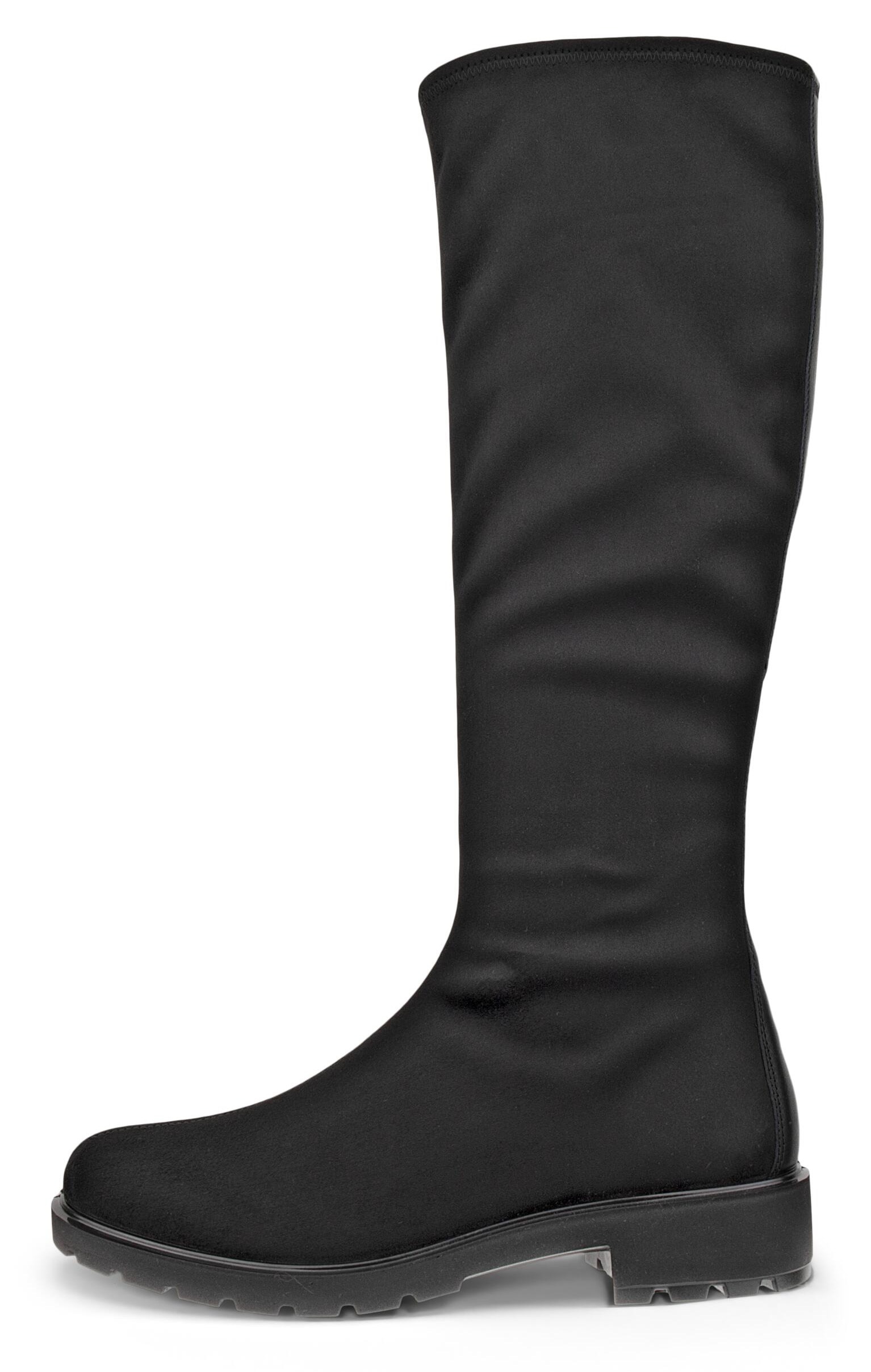 Ecco Stiefel »METROPOLE VIENNA«  Langschaftstiefel, Blockabsatz mit dehnbarem Stretch