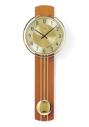 AMS Pendelwanduhr »W7115/9«, Quarzuhr,Holzgehäuse,Esszimmer,Wohnzimmer günstig online kaufen