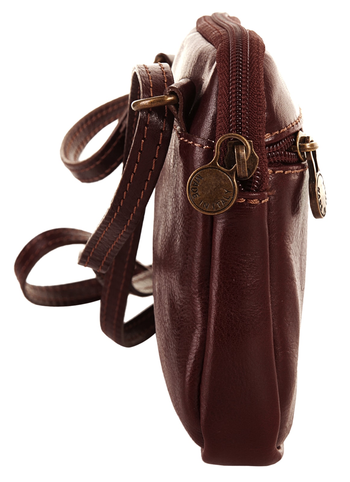 Piké Umhängetasche echt Leder, Made in Italy