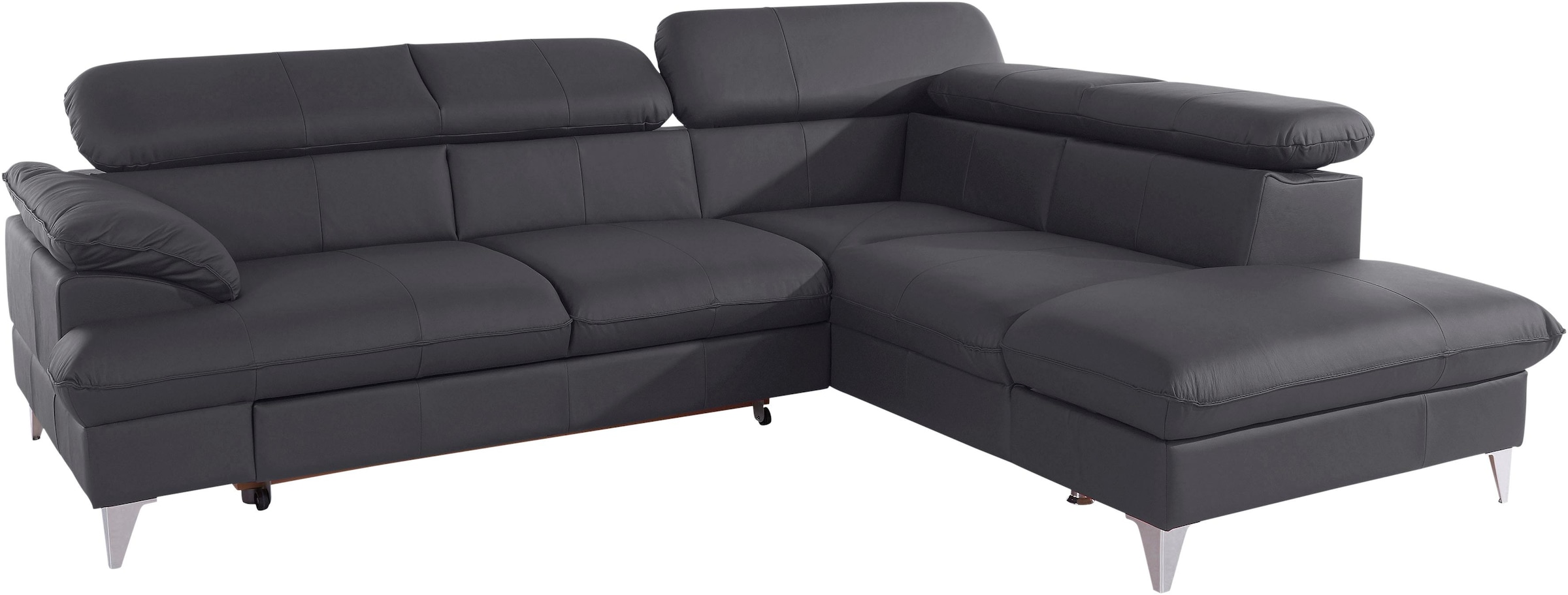 COTTA Ecksofa »Caluso L-Form«, mit Kopfteilverstellung, wahlweise mit Bettfunktion & Bettkasten