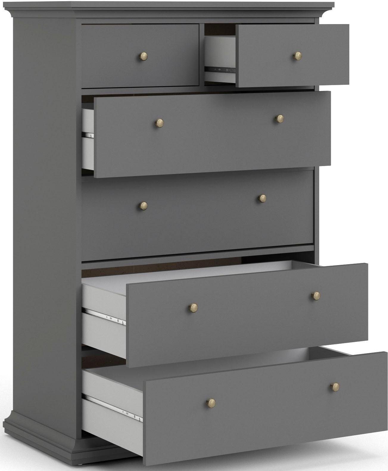 Home affaire Sideboard »Paris«, mit vielen Stauraummöglichkeiten und Rahmenoptik, Breite Höhe 140 cm