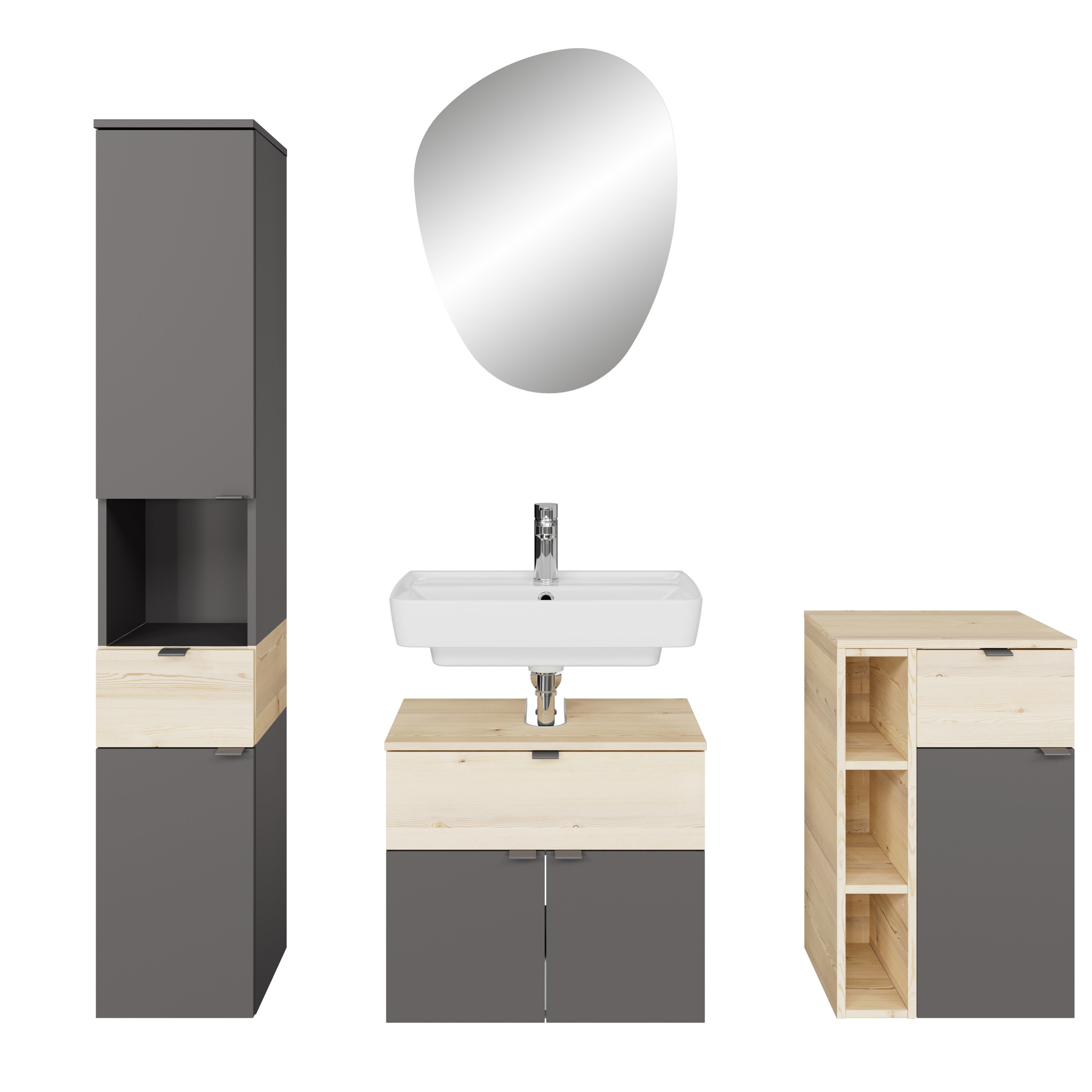 Saphir Badmöbel-Set »Quickset 394« Komplett-Set, 4 Stk. tlg. günstig online kaufen