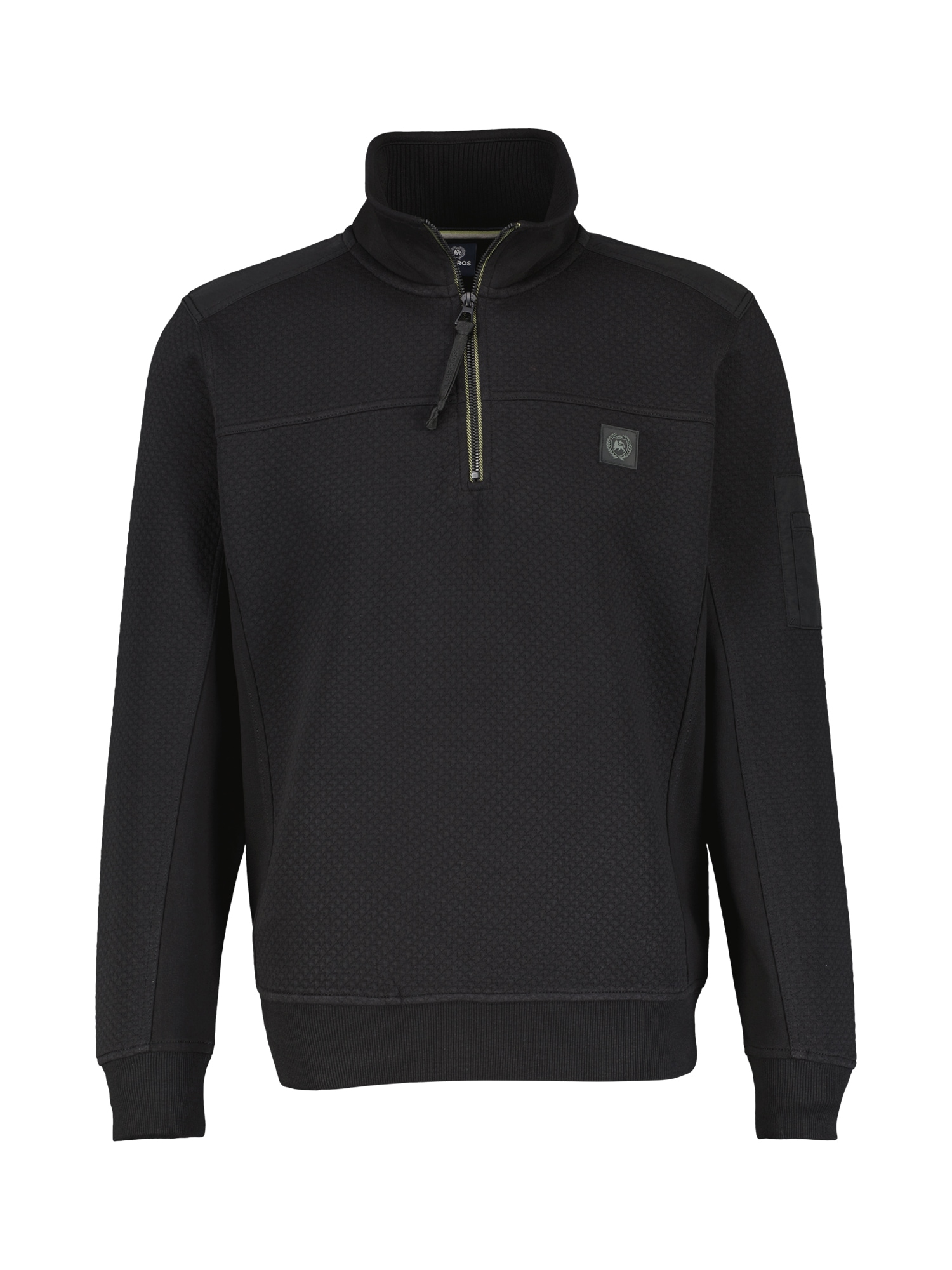 LERROS Sweatshirt »LERROS Pullover mit Troyerkragen«